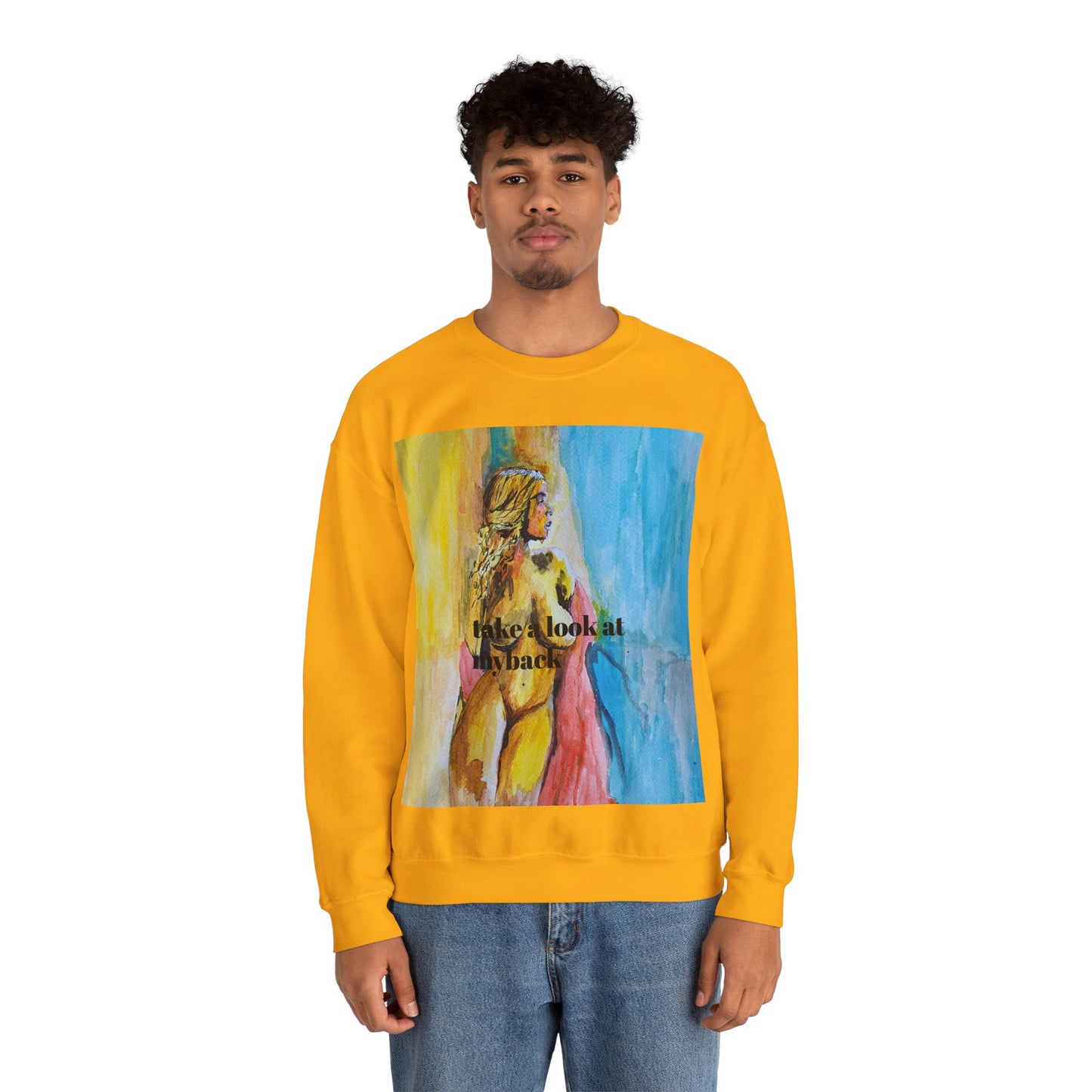 EFeWear Crewneck Sweatshirt 'Take a Look at My Back'