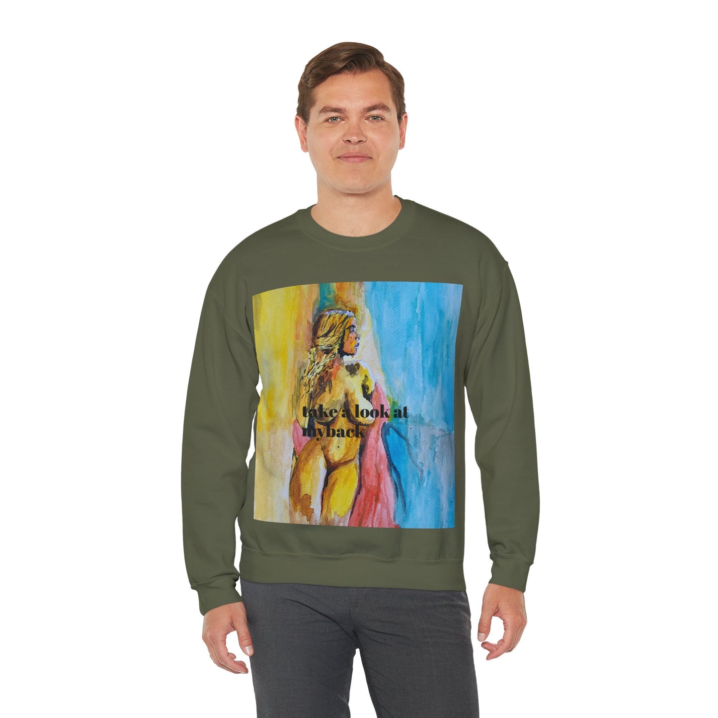 EFeWear Crewneck Sweatshirt 'Take a Look at My Back'