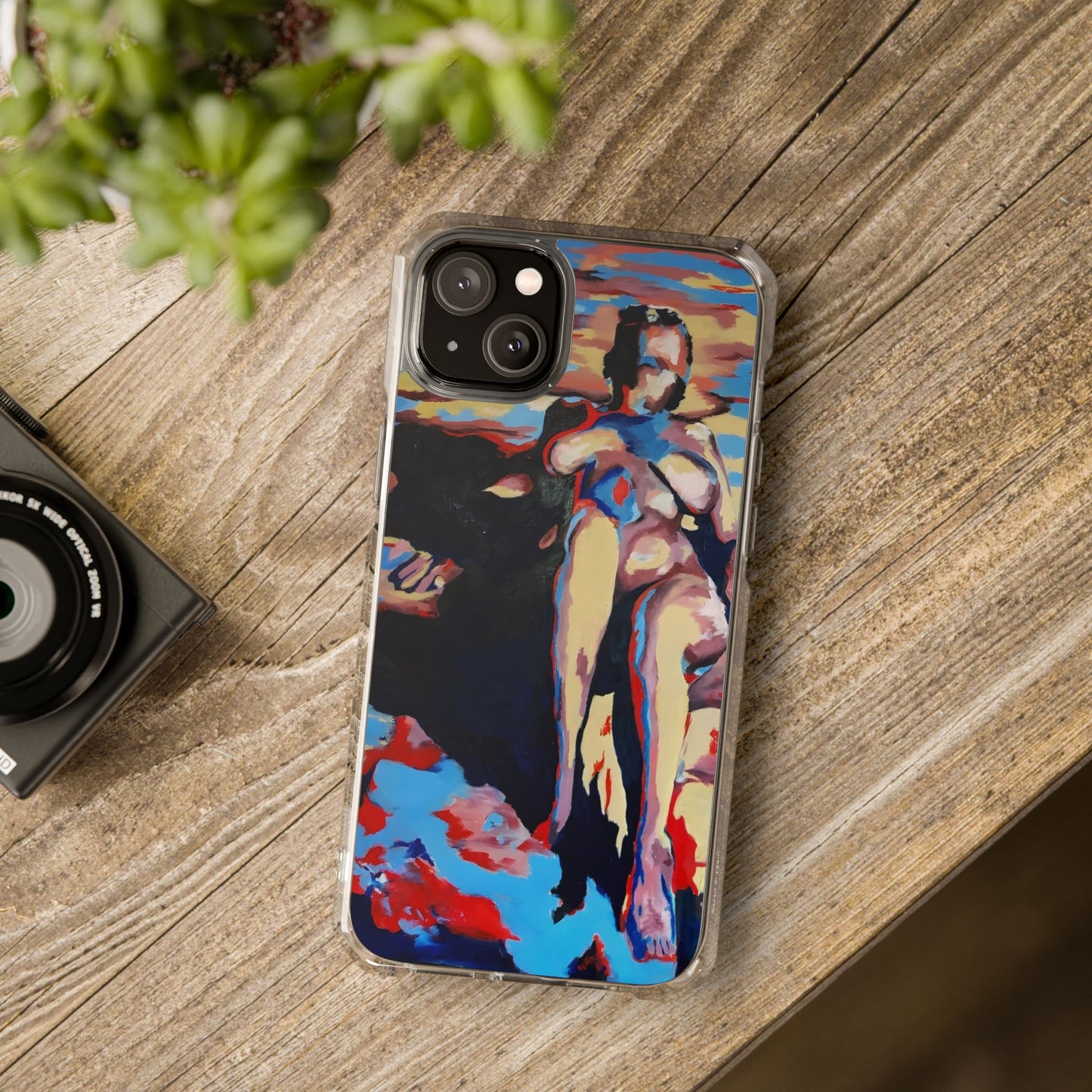 EFe Magnetic Clear printed Impact Case - Unique Phone Protection with Vibrant Painting Design