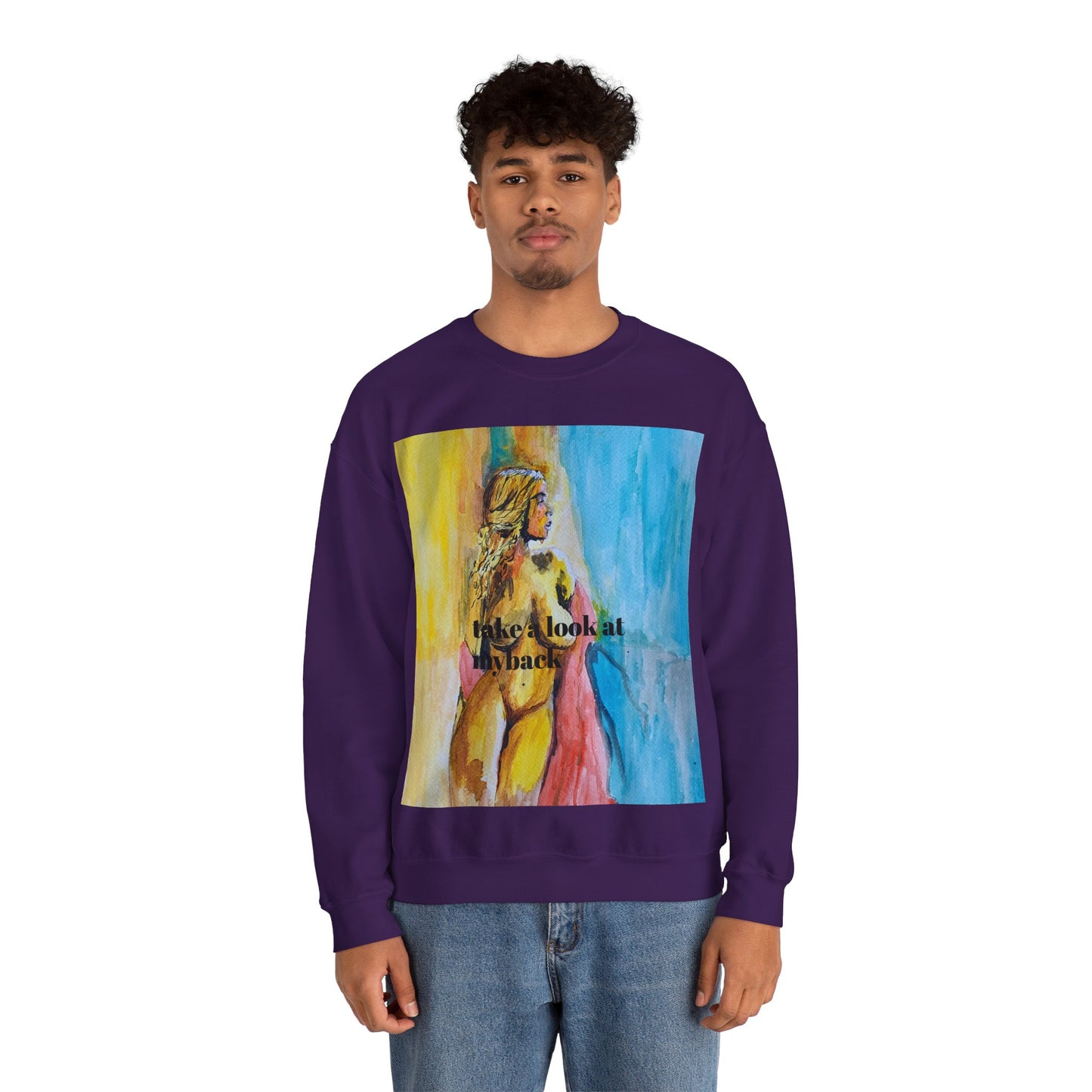 EFeWear Crewneck Sweatshirt 'Take a Look at My Back'