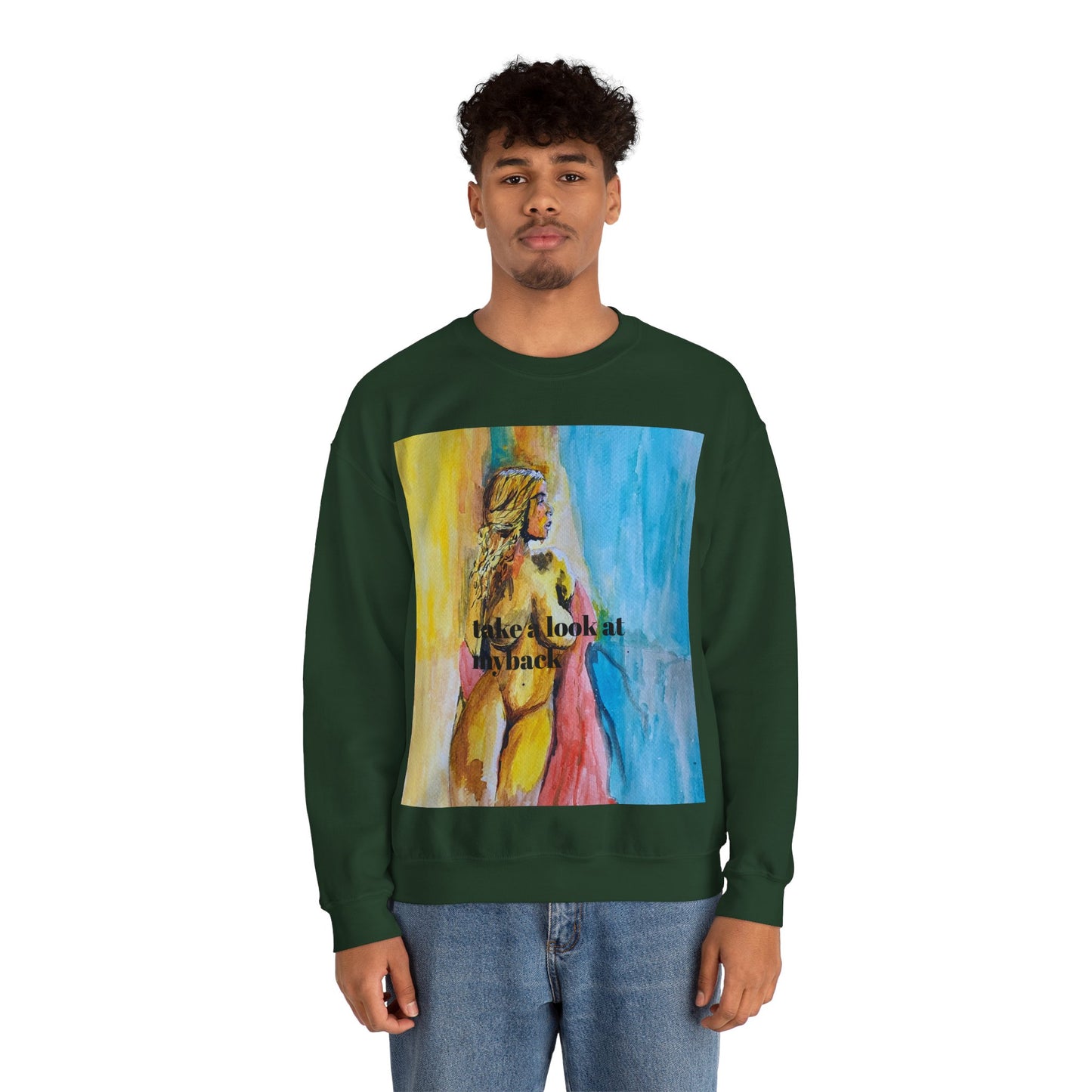 EFeWear Crewneck Sweatshirt 'Take a Look at My Back'