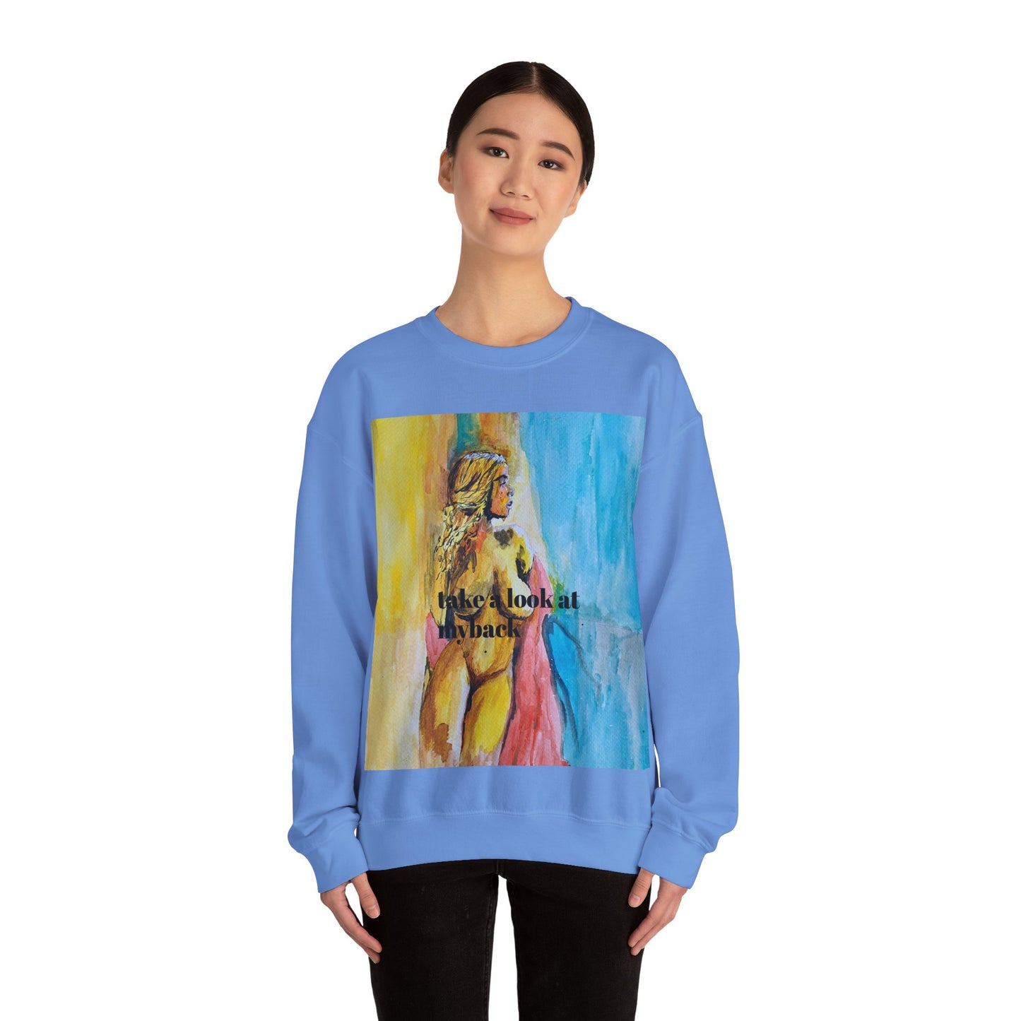 EFeWear Crewneck Sweatshirt 'Take a Look at My Back'