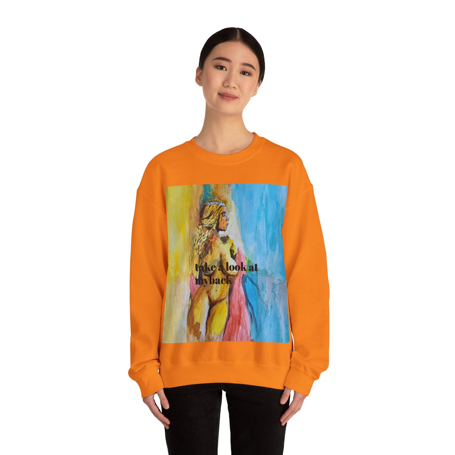 EFeWear Crewneck Sweatshirt 'Take a Look at My Back'