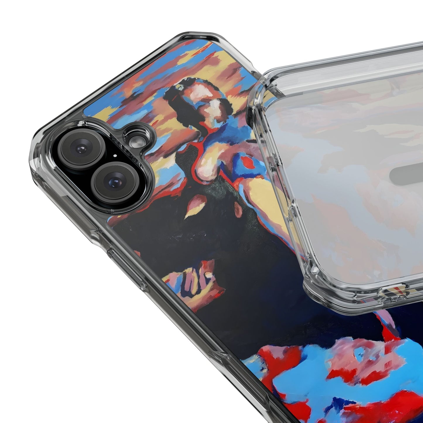 EFe Magnetic Clear printed Impact Case - Unique Phone Protection with Vibrant Painting Design
