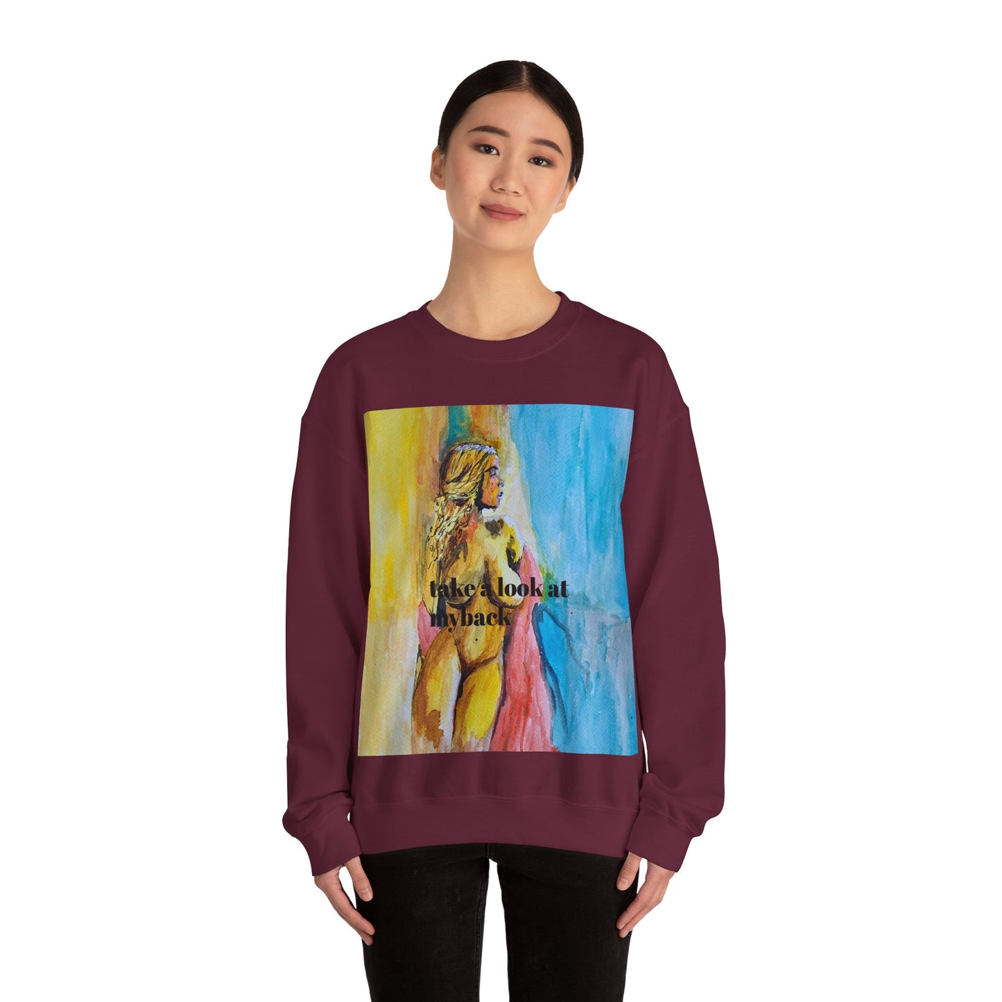 EFeWear Crewneck Sweatshirt 'Take a Look at My Back'
