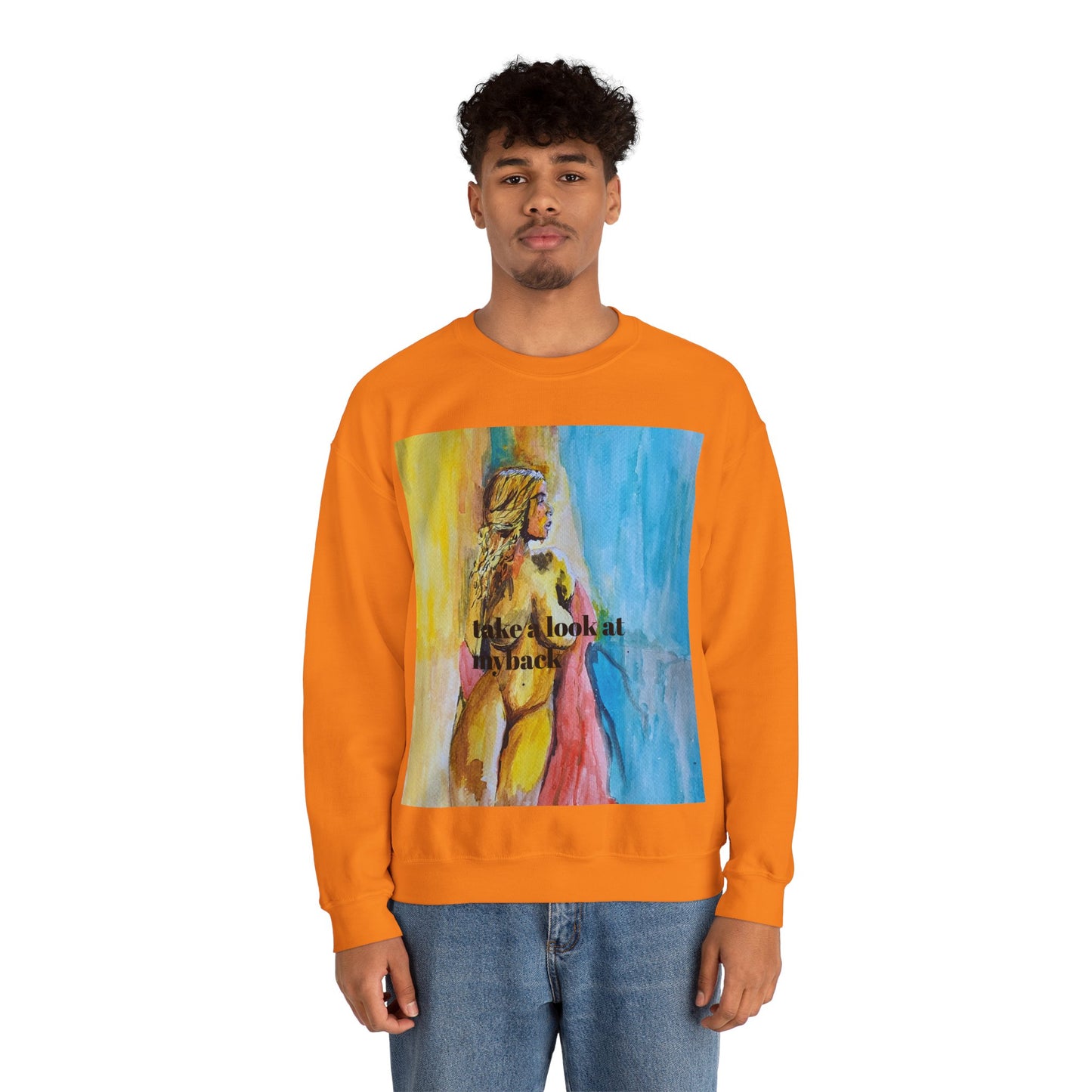 EFeWear Crewneck Sweatshirt 'Take a Look at My Back'
