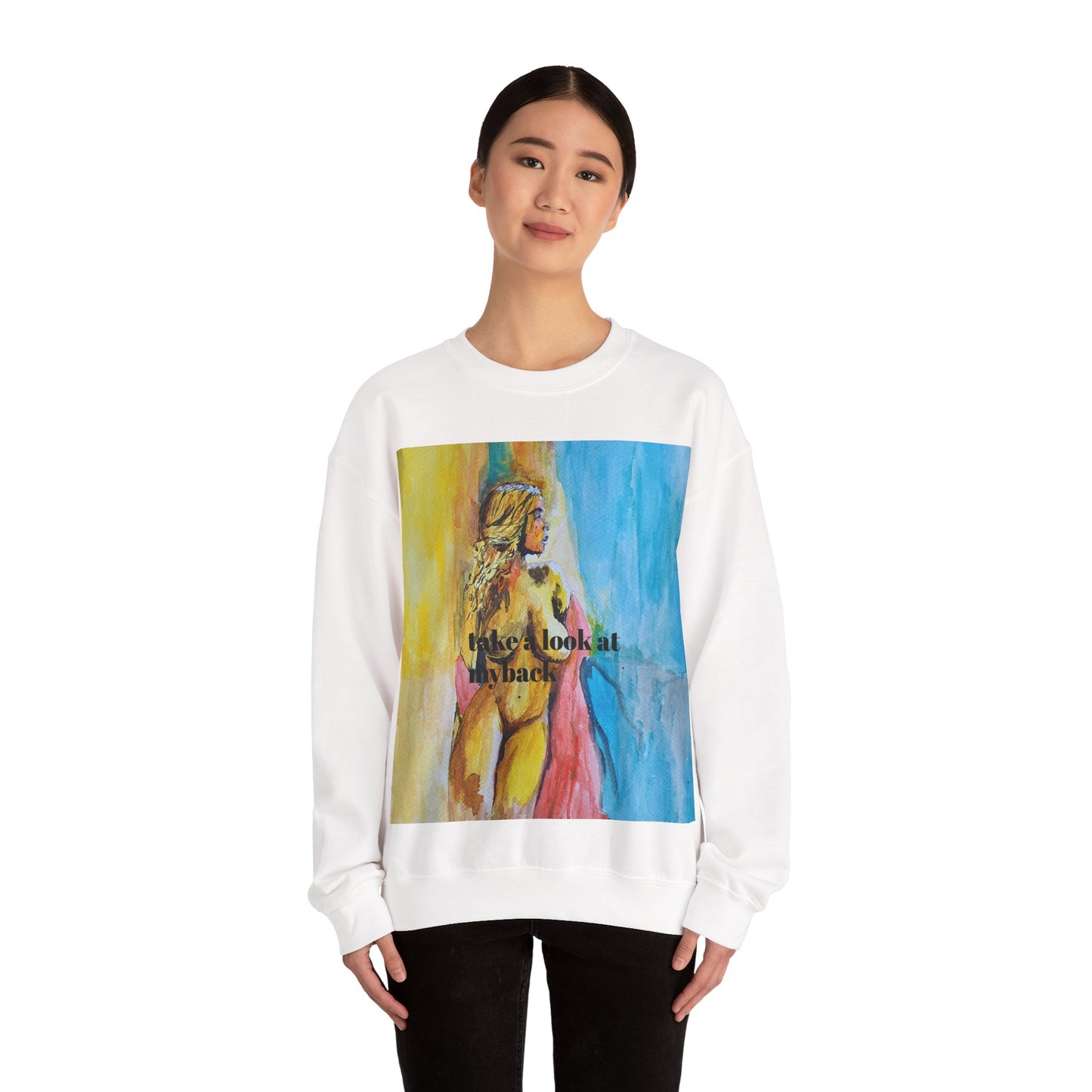 EFeWear Crewneck Sweatshirt 'Take a Look at My Back'