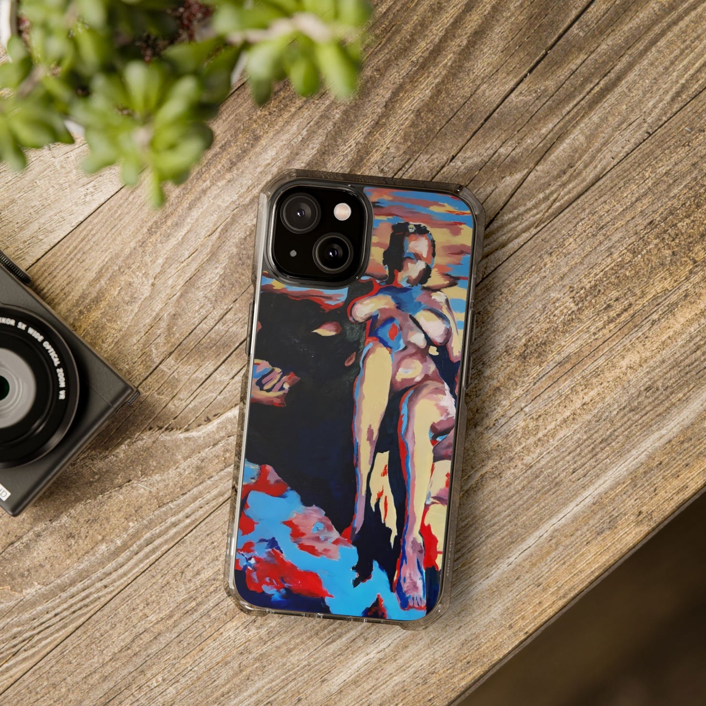 EFe Magnetic Clear printed Impact Case - Unique Phone Protection with Vibrant Painting Design