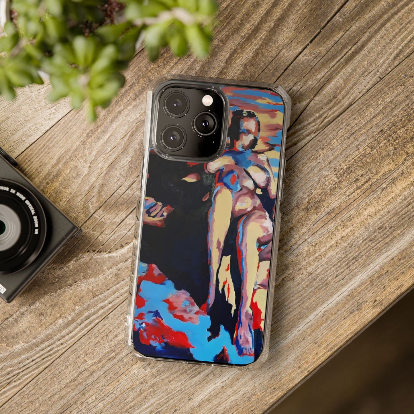 EFe Magnetic Clear printed Impact Case - Unique Phone Protection with Vibrant Painting Design