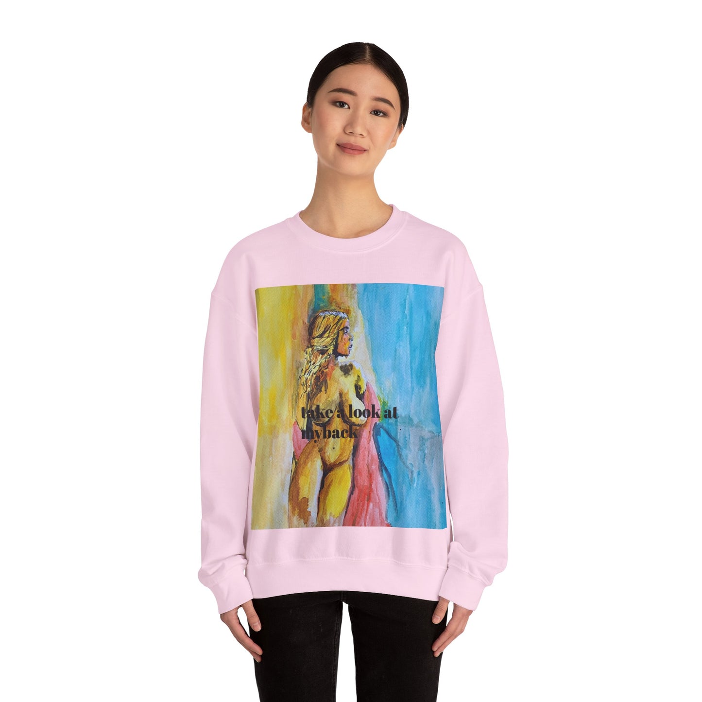 EFeWear Crewneck Sweatshirt 'Take a Look at My Back'