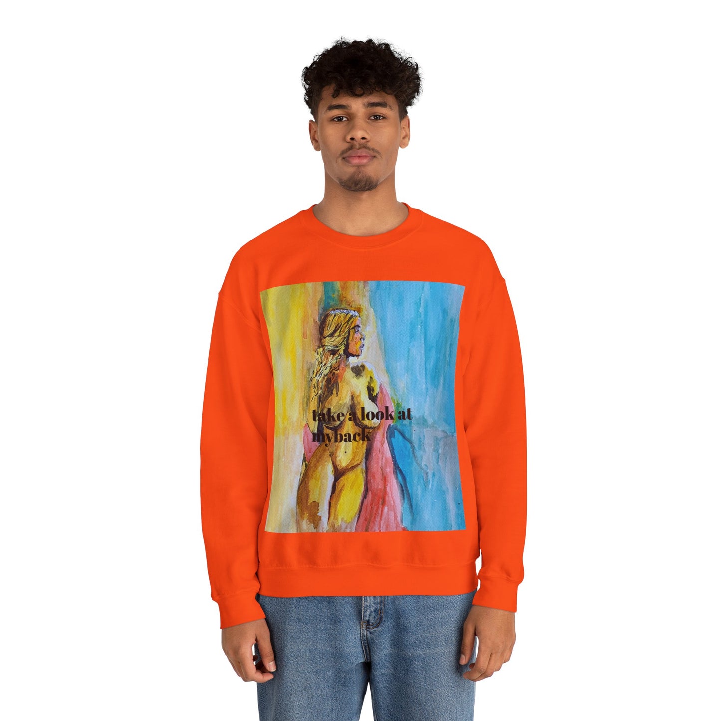 EFeWear Crewneck Sweatshirt 'Take a Look at My Back'