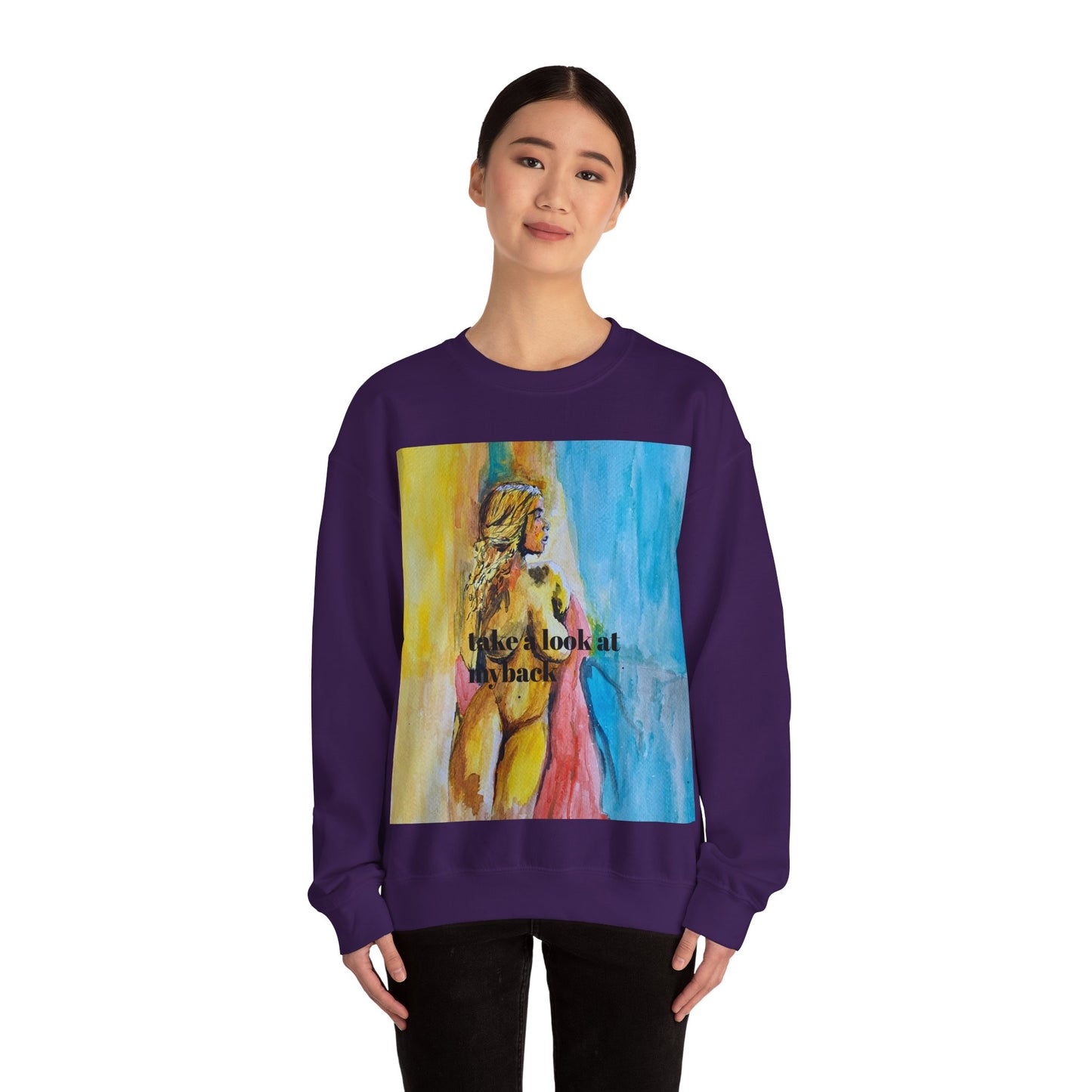 EFeWear Crewneck Sweatshirt 'Take a Look at My Back'