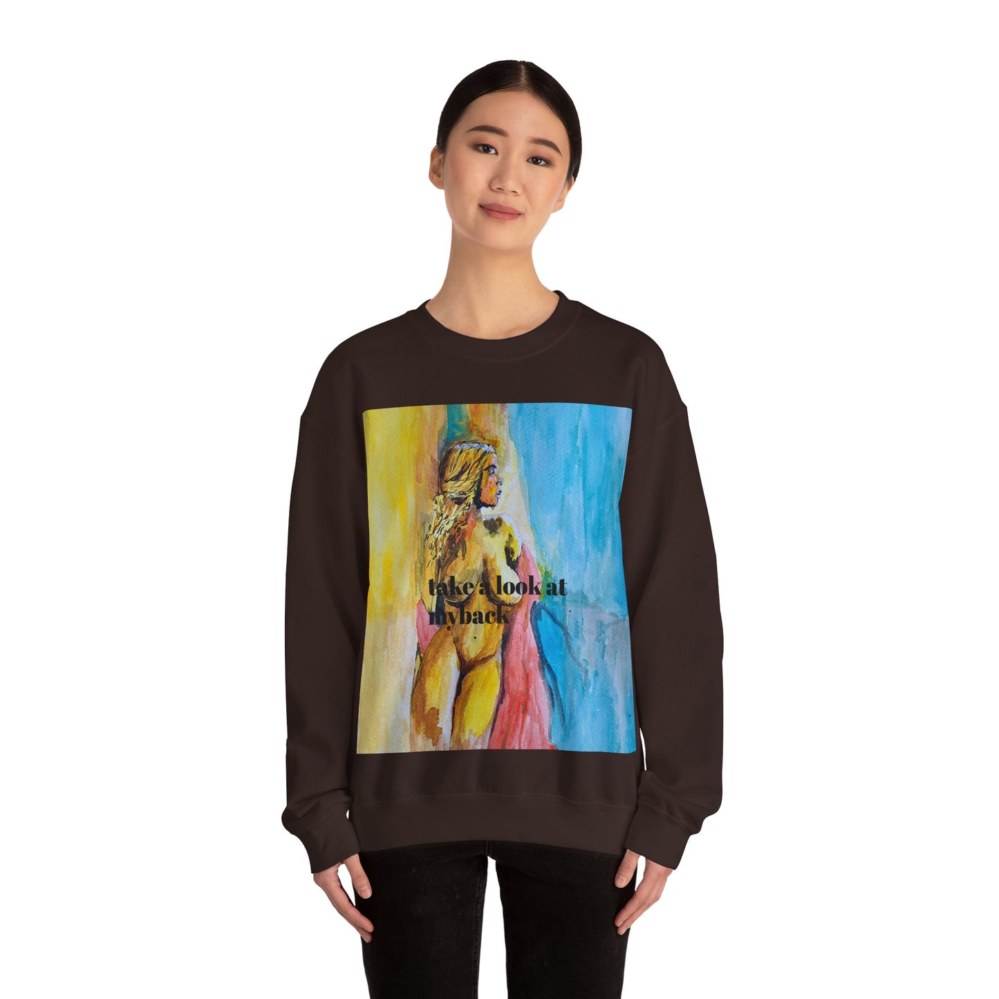 EFeWear Crewneck Sweatshirt 'Take a Look at My Back'