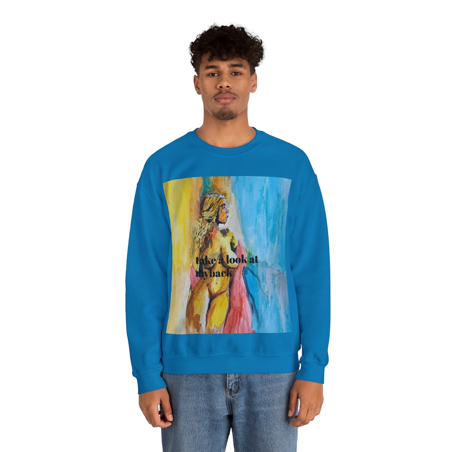 EFeWear Crewneck Sweatshirt 'Take a Look at My Back'