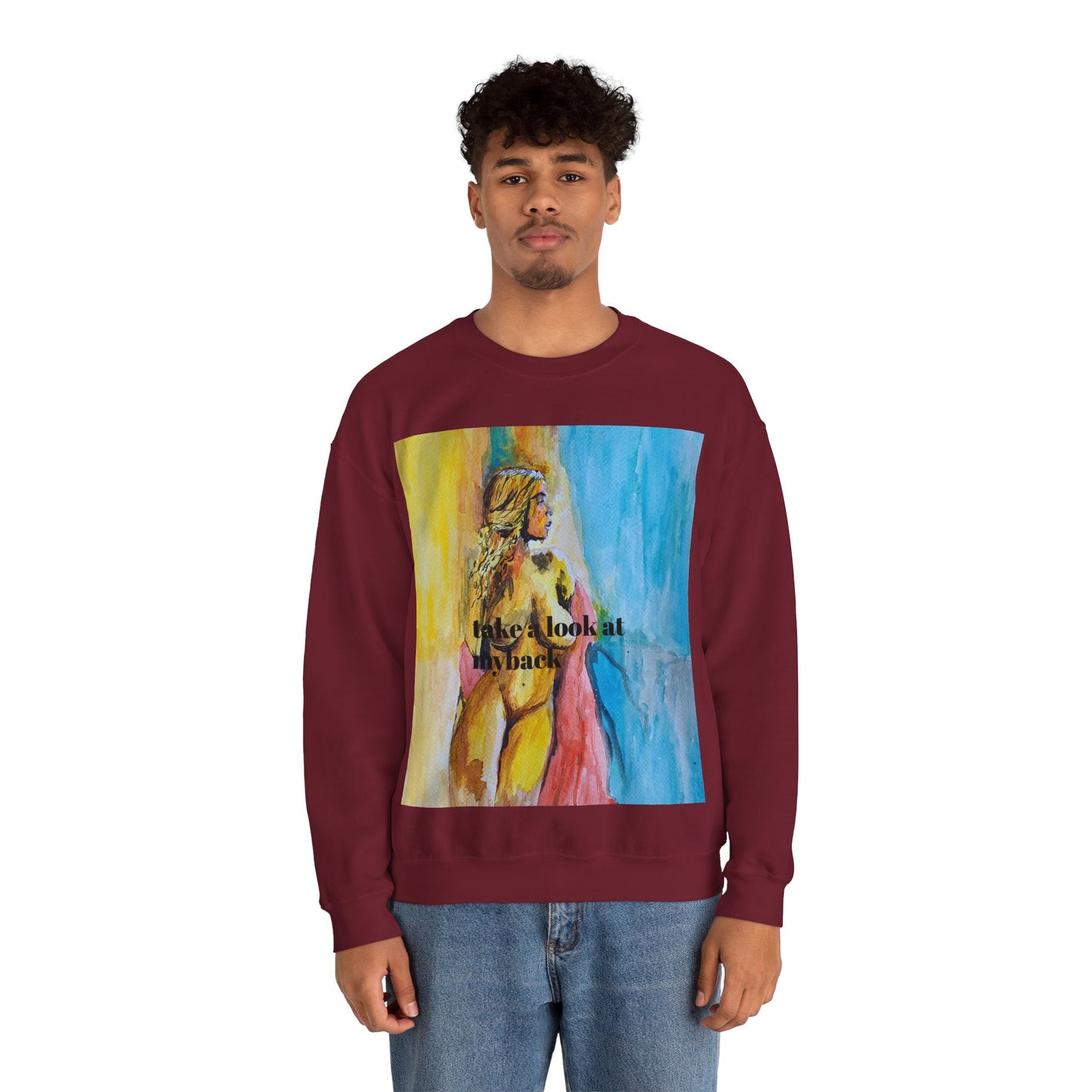 EFeWear Crewneck Sweatshirt 'Take a Look at My Back'