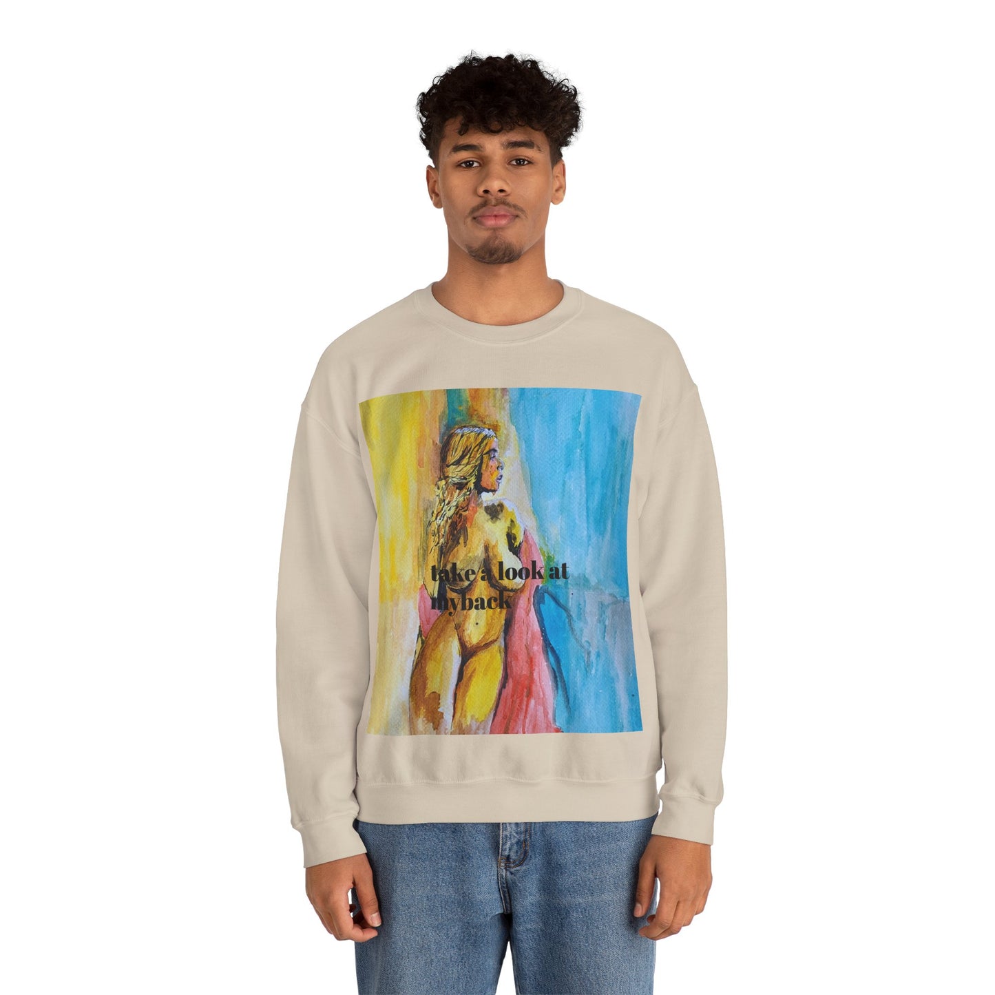 EFeWear Crewneck Sweatshirt 'Take a Look at My Back'