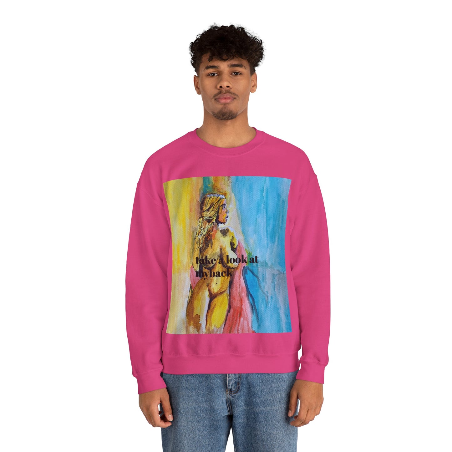 EFeWear Crewneck Sweatshirt 'Take a Look at My Back'