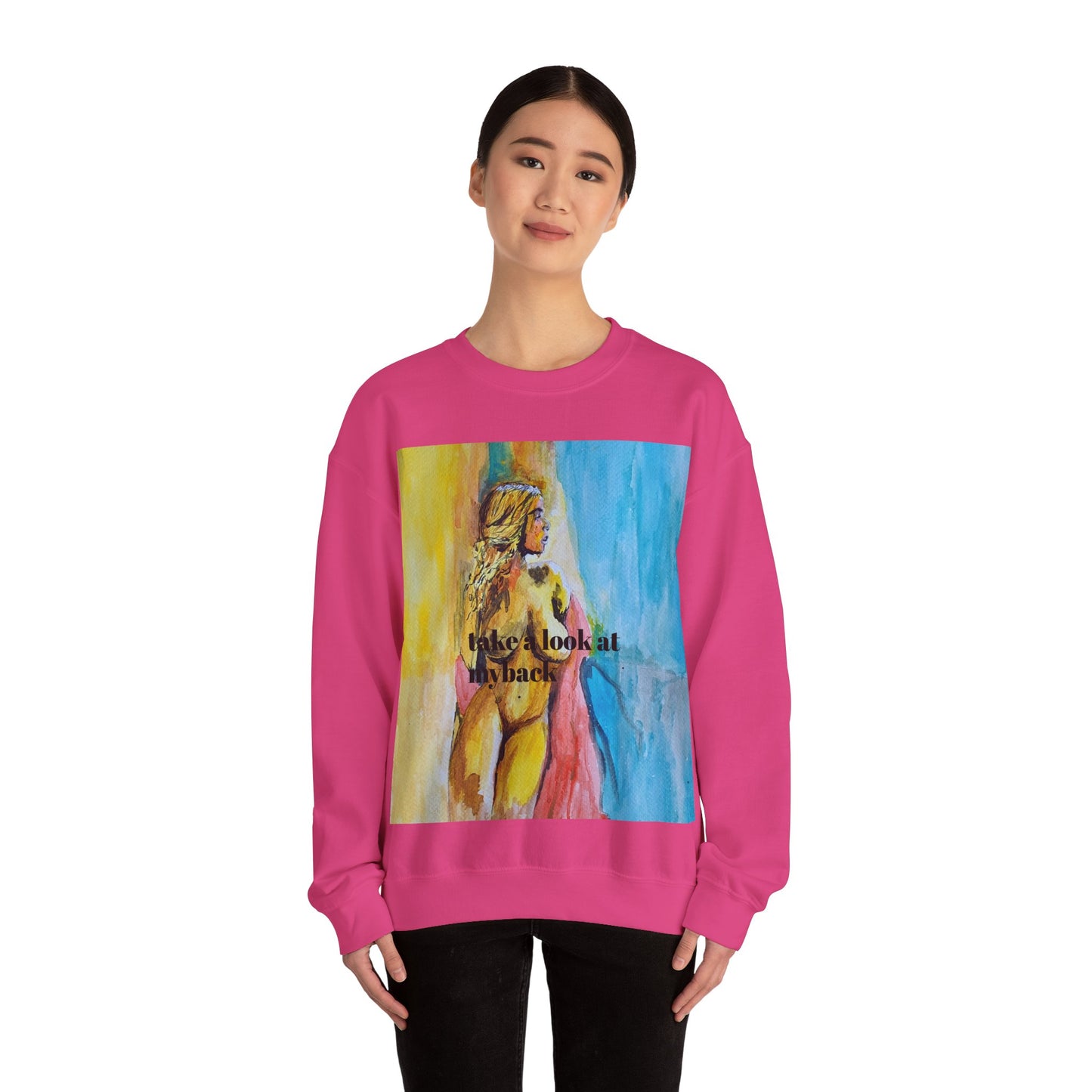 EFeWear Crewneck Sweatshirt 'Take a Look at My Back'