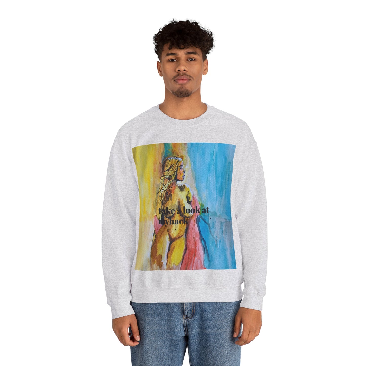EFeWear Crewneck Sweatshirt 'Take a Look at My Back'