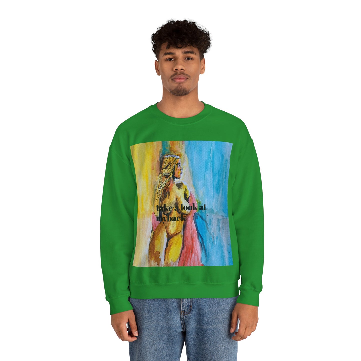 EFeWear Crewneck Sweatshirt 'Take a Look at My Back'