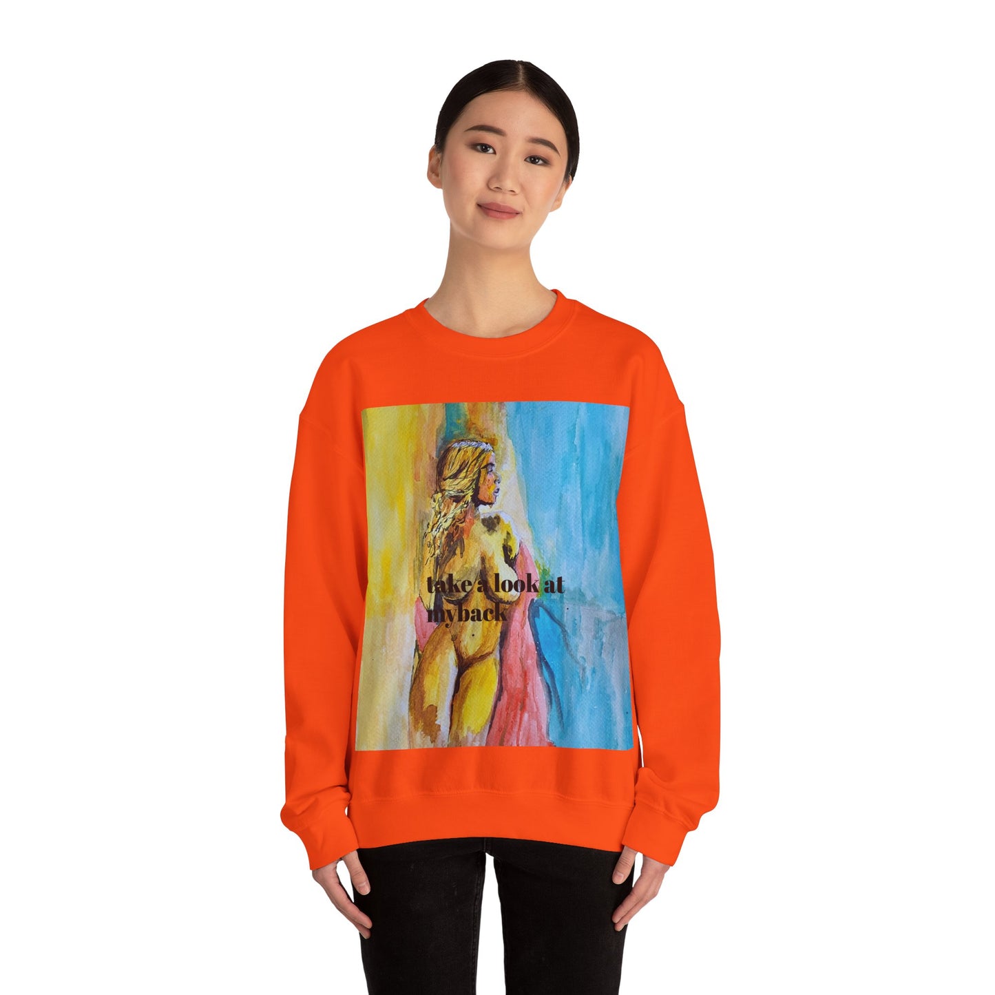 EFeWear Crewneck Sweatshirt 'Take a Look at My Back'