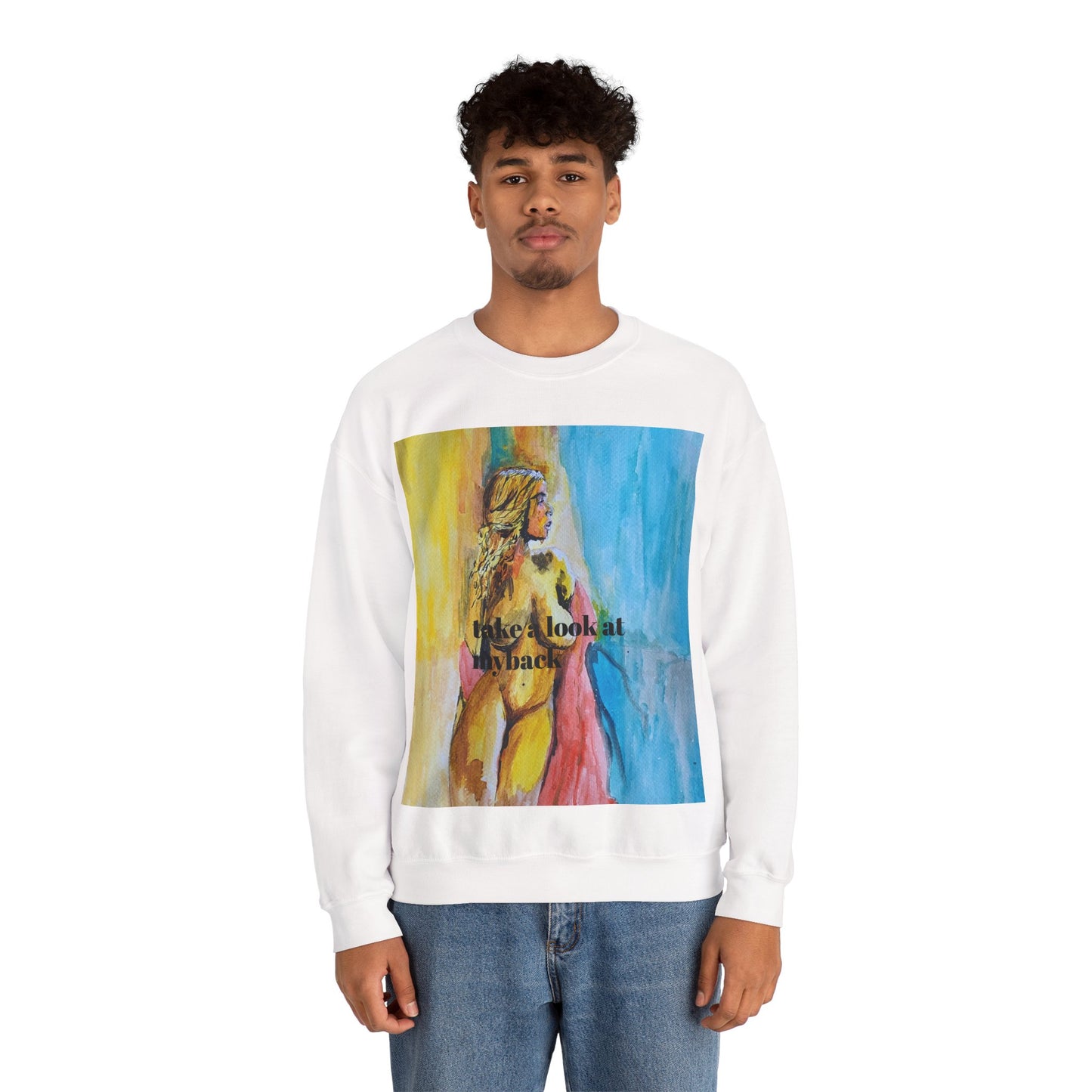 EFeWear Crewneck Sweatshirt 'Take a Look at My Back'