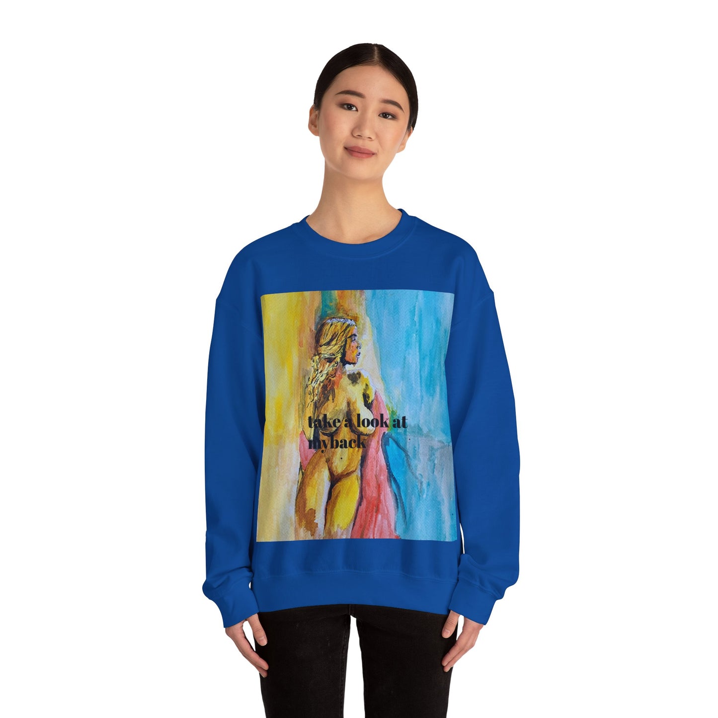 EFeWear Crewneck Sweatshirt 'Take a Look at My Back'