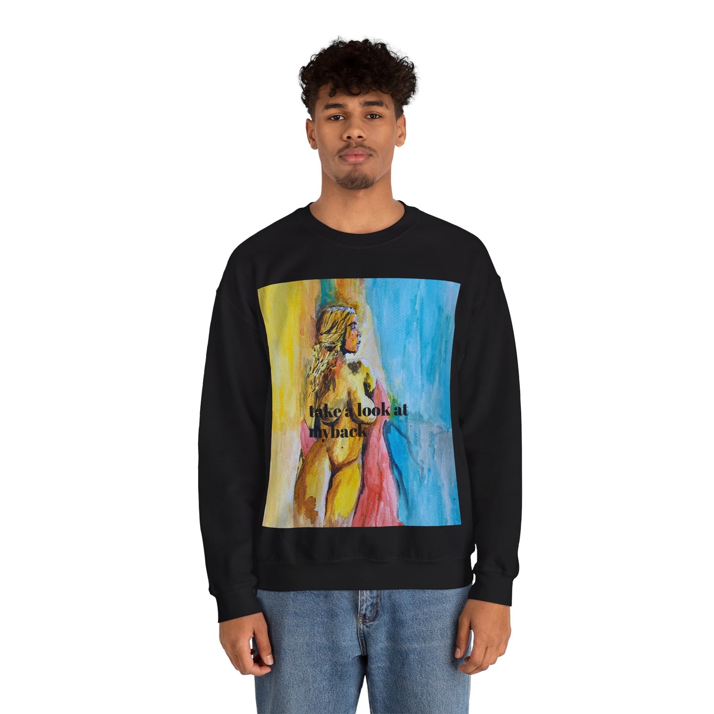 EFeWear Crewneck Sweatshirt 'Take a Look at My Back'