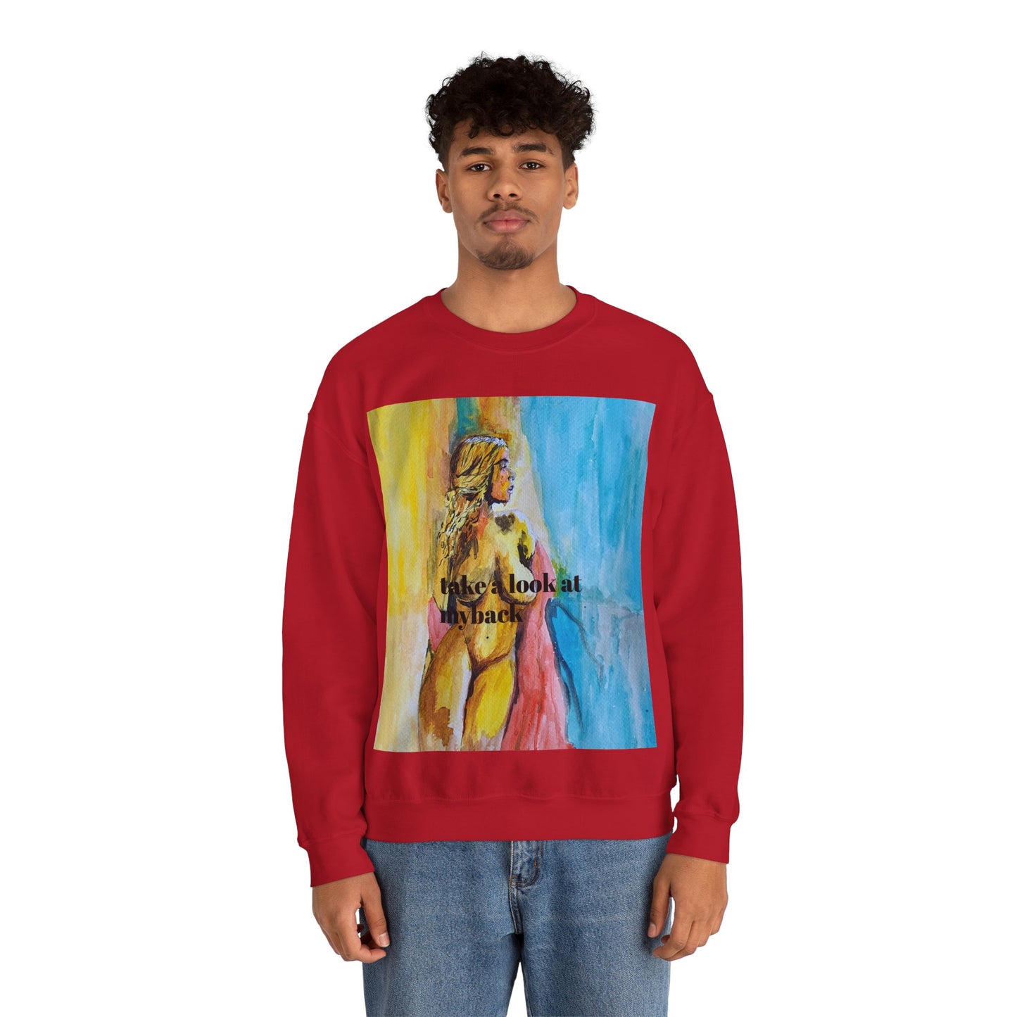 EFeWear Crewneck Sweatshirt 'Take a Look at My Back'