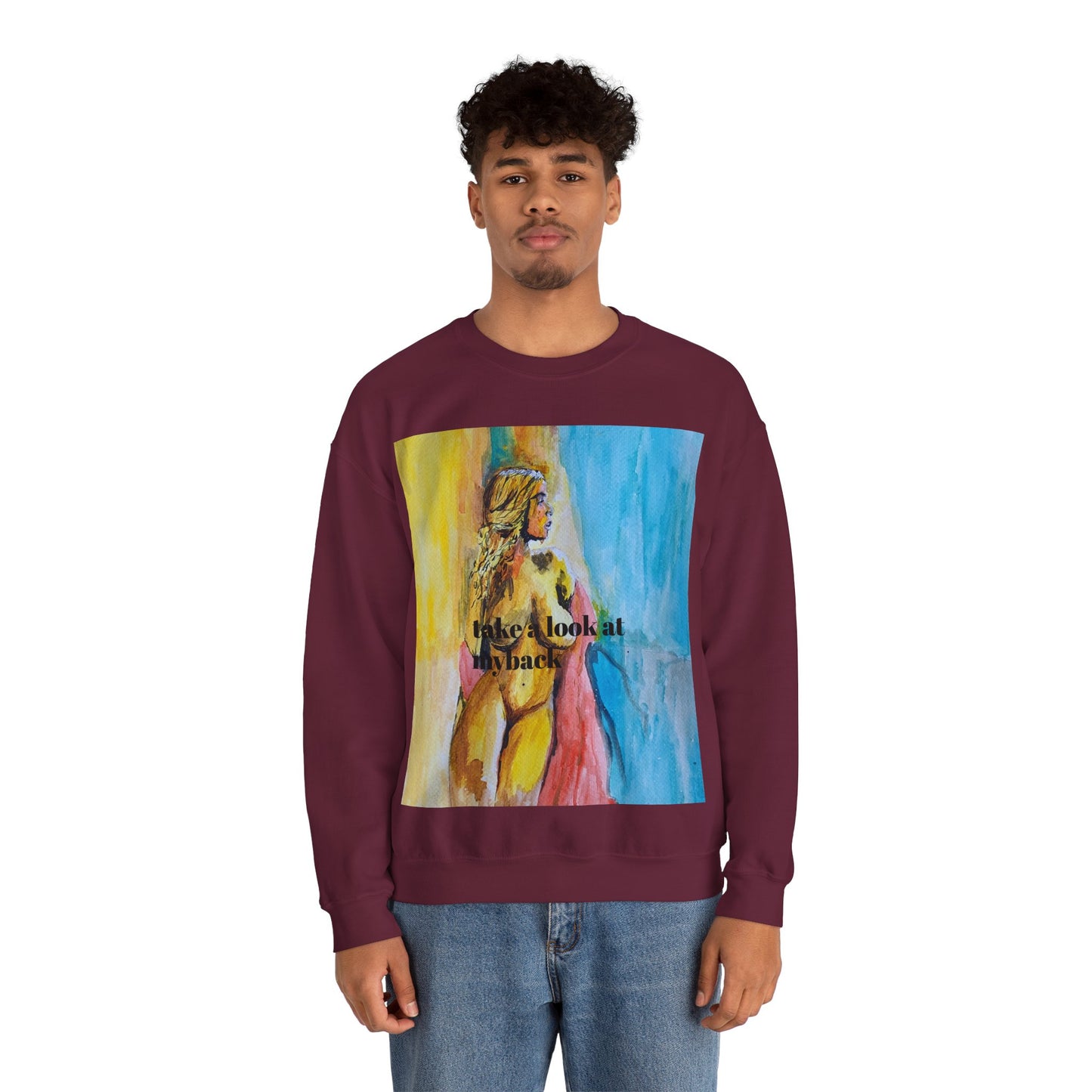 EFeWear Crewneck Sweatshirt 'Take a Look at My Back'
