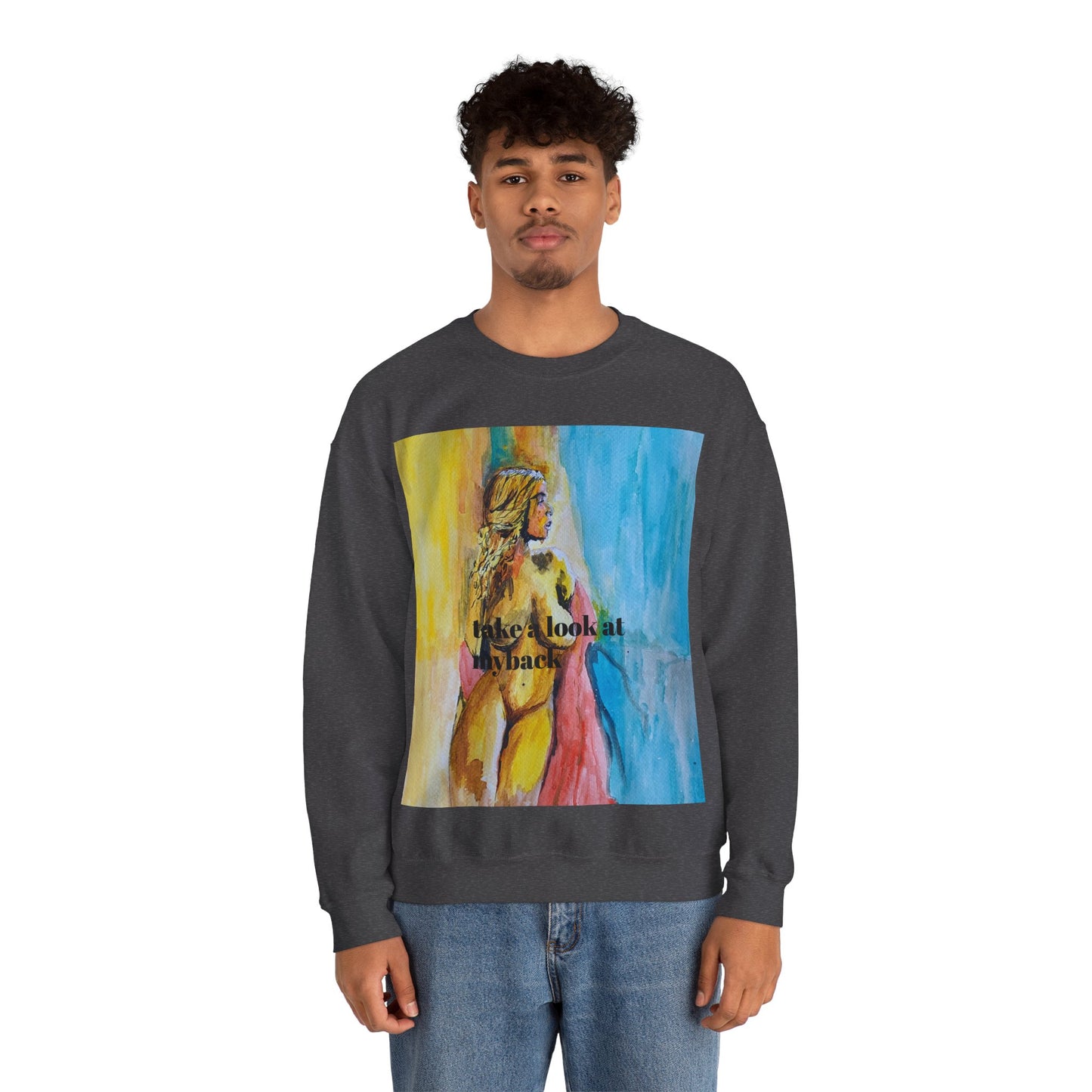 EFeWear Crewneck Sweatshirt 'Take a Look at My Back'