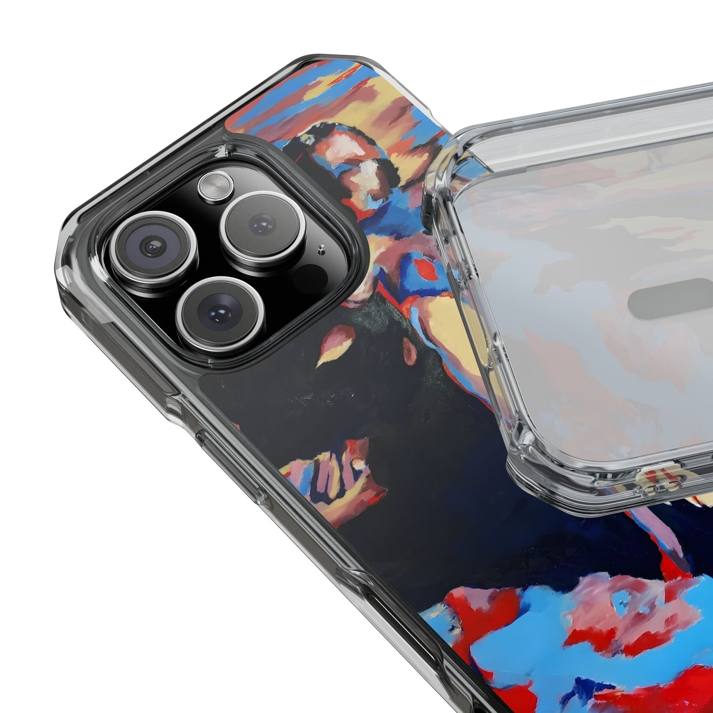 EFe Magnetic Clear printed Impact Case - Unique Phone Protection with Vibrant Painting Design