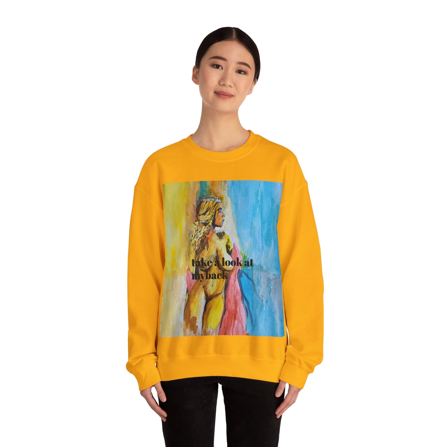 EFeWear Crewneck Sweatshirt 'Take a Look at My Back'