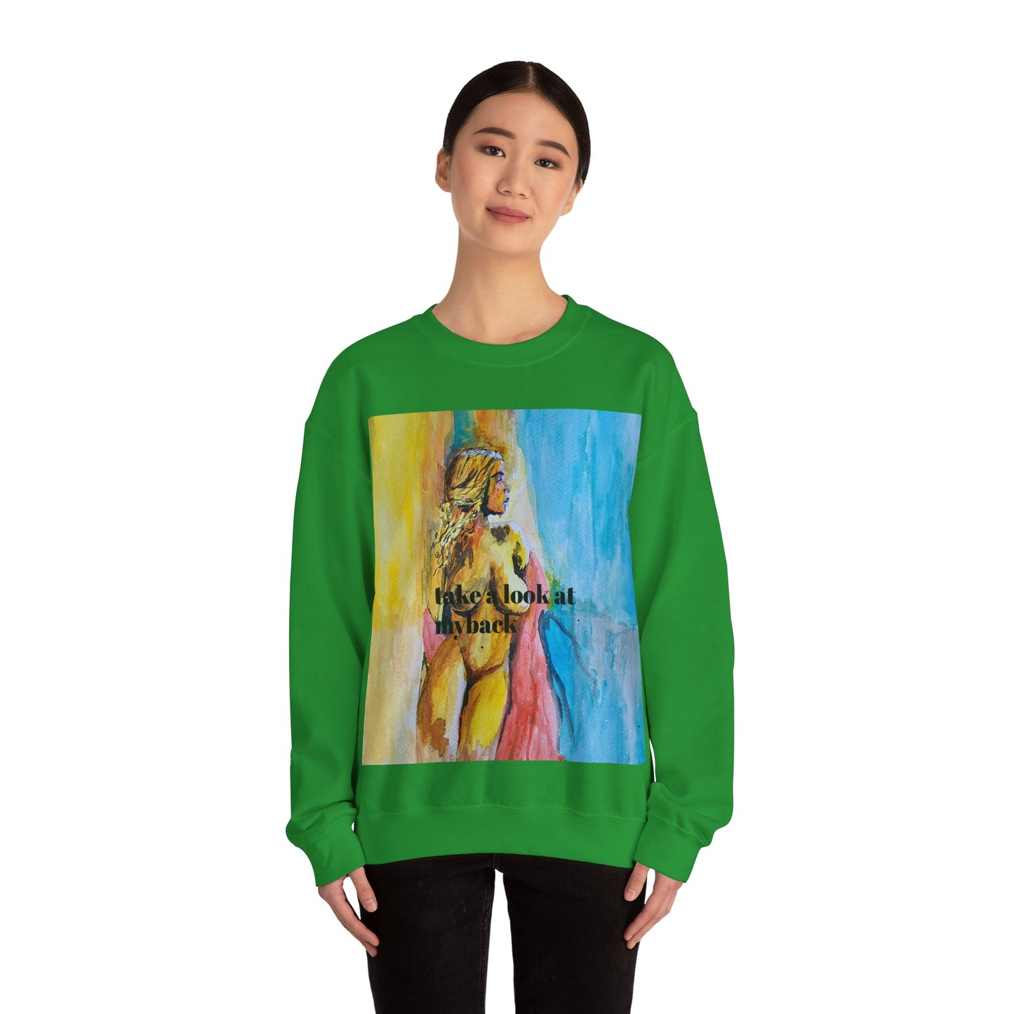 EFeWear Crewneck Sweatshirt 'Take a Look at My Back'