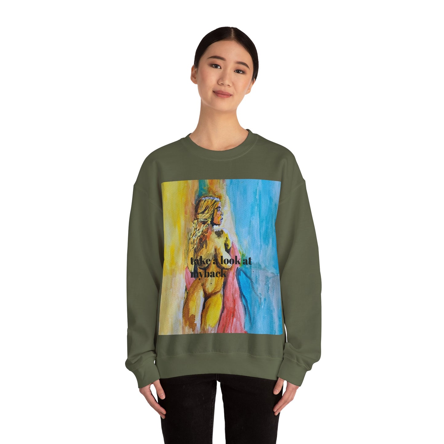 EFeWear Crewneck Sweatshirt 'Take a Look at My Back'