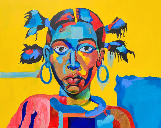 Vibrant Abstract Portrait.
