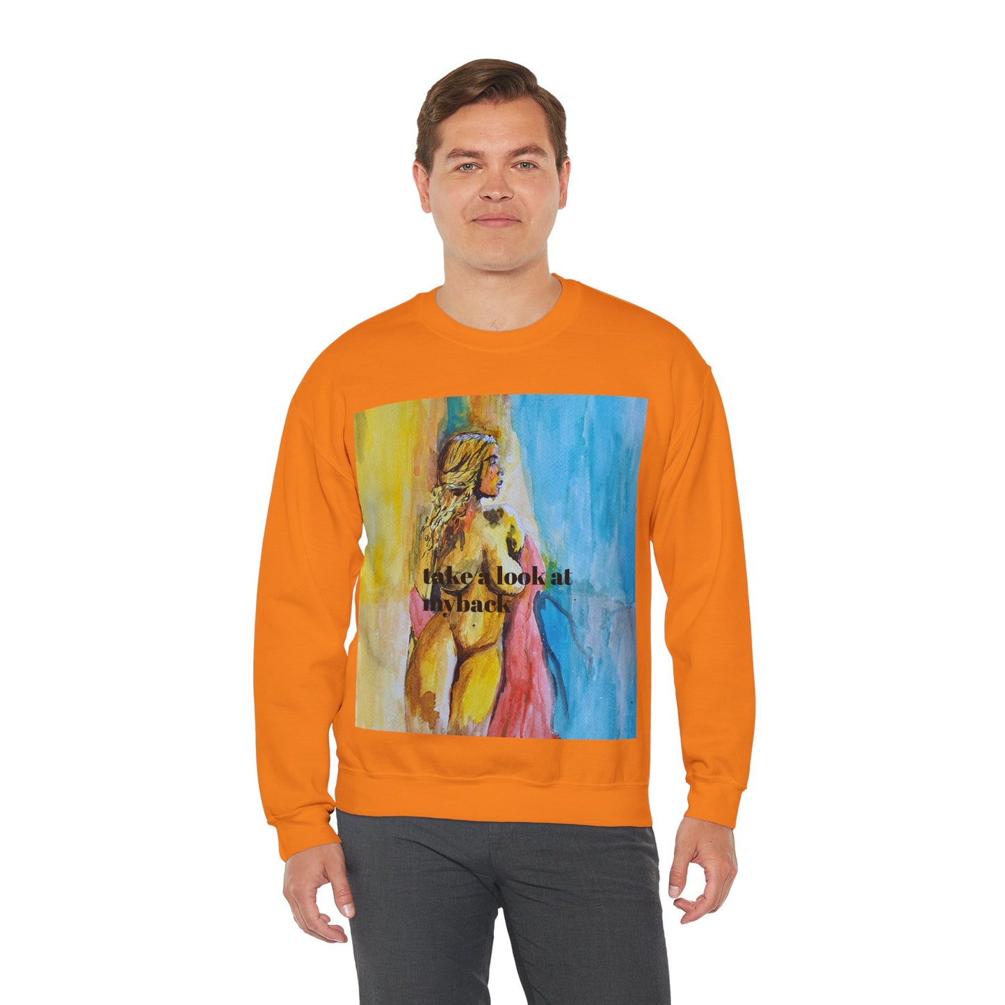 EFeWear Crewneck Sweatshirt 'Take a Look at My Back'