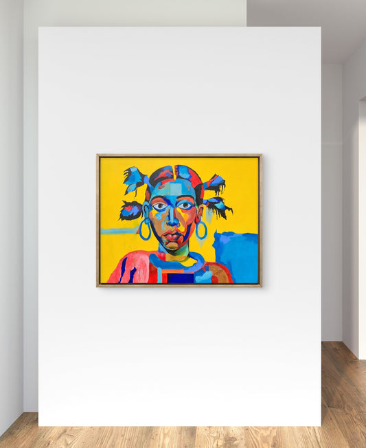 Vibrant Abstract Portrait