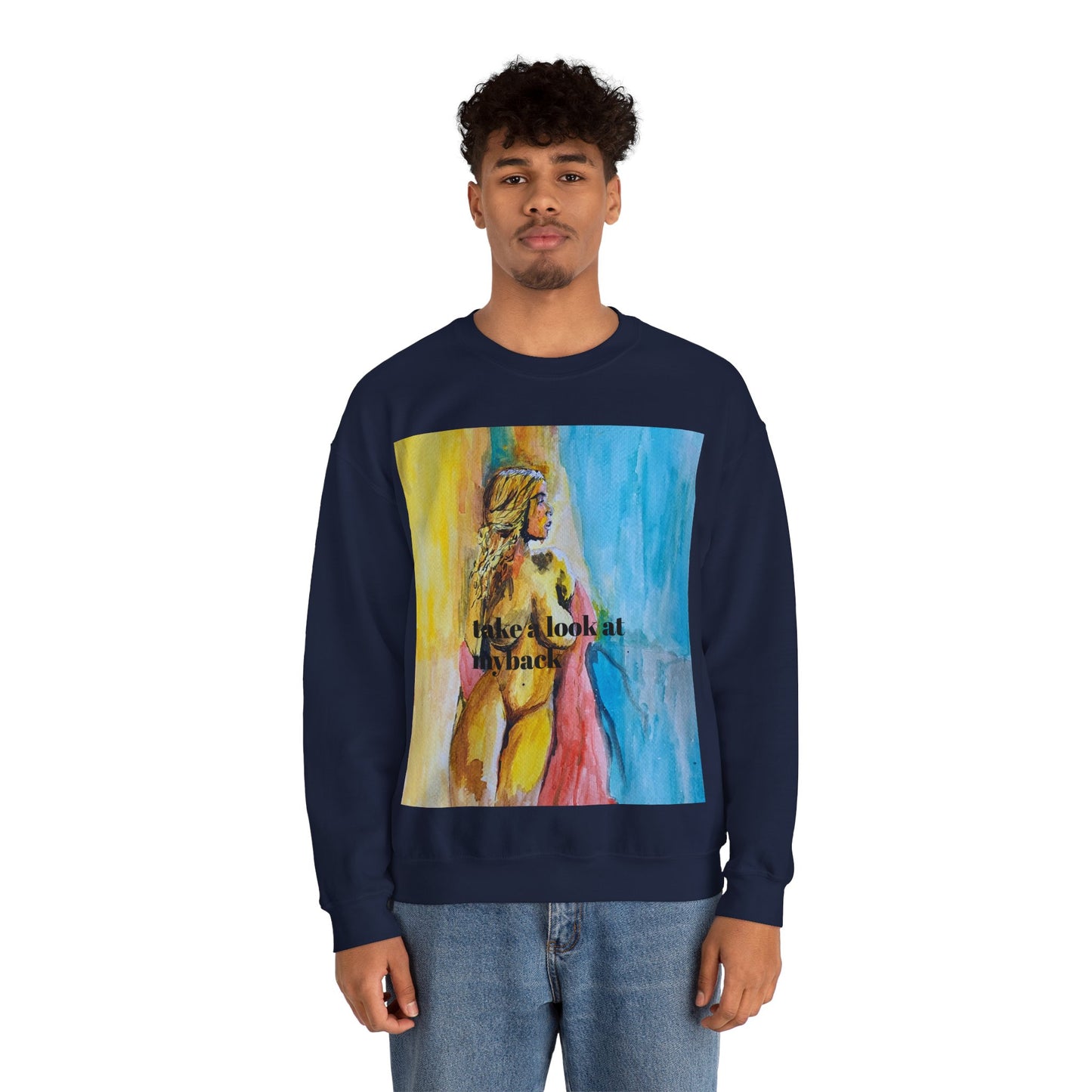 EFeWear Crewneck Sweatshirt 'Take a Look at My Back'