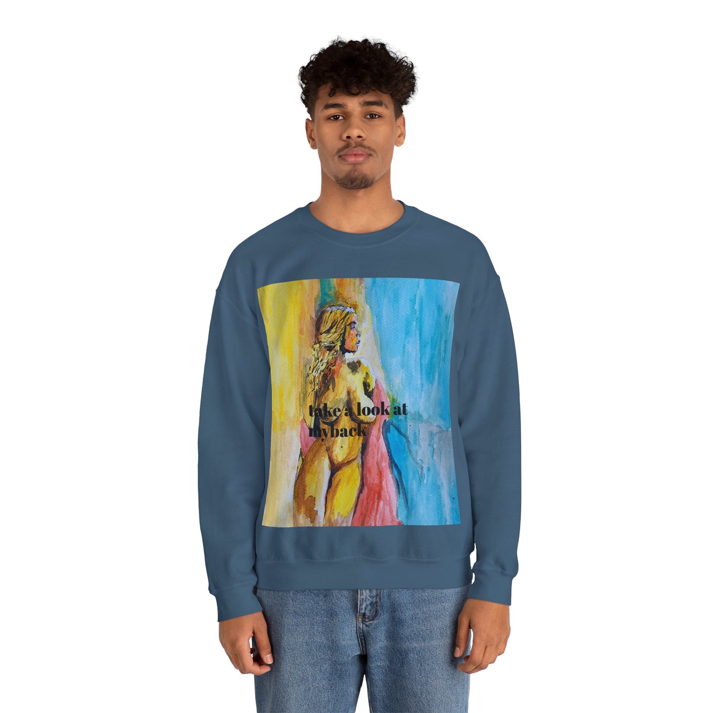 EFeWear Crewneck Sweatshirt 'Take a Look at My Back'