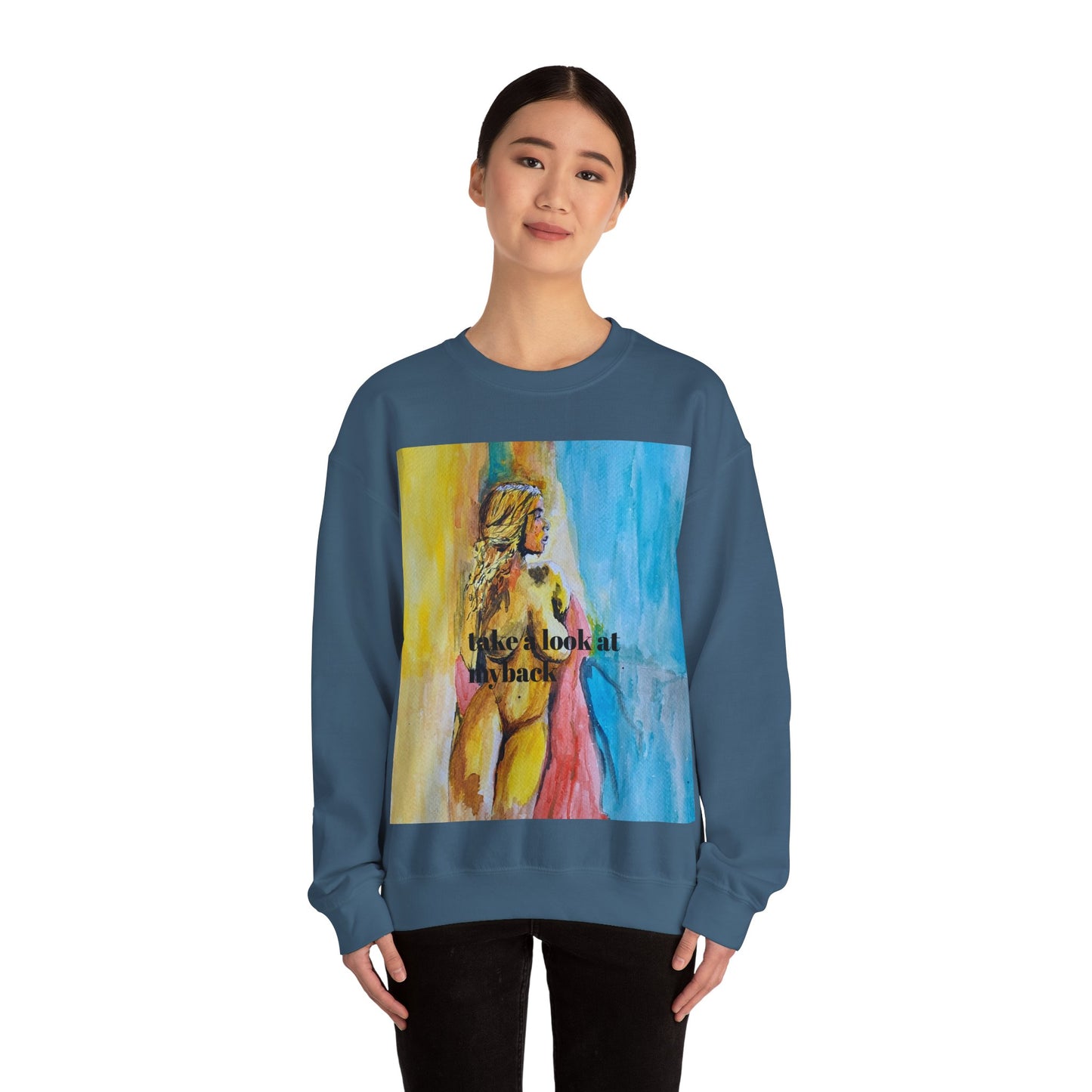 EFeWear Crewneck Sweatshirt 'Take a Look at My Back'