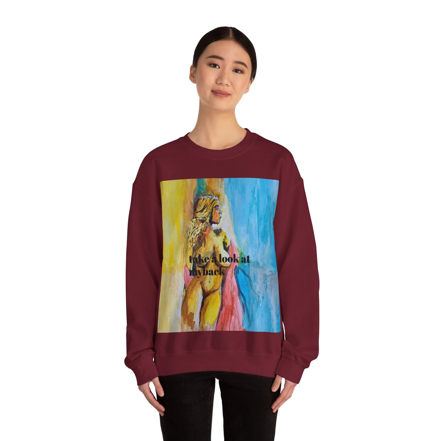 EFeWear Crewneck Sweatshirt 'Take a Look at My Back'