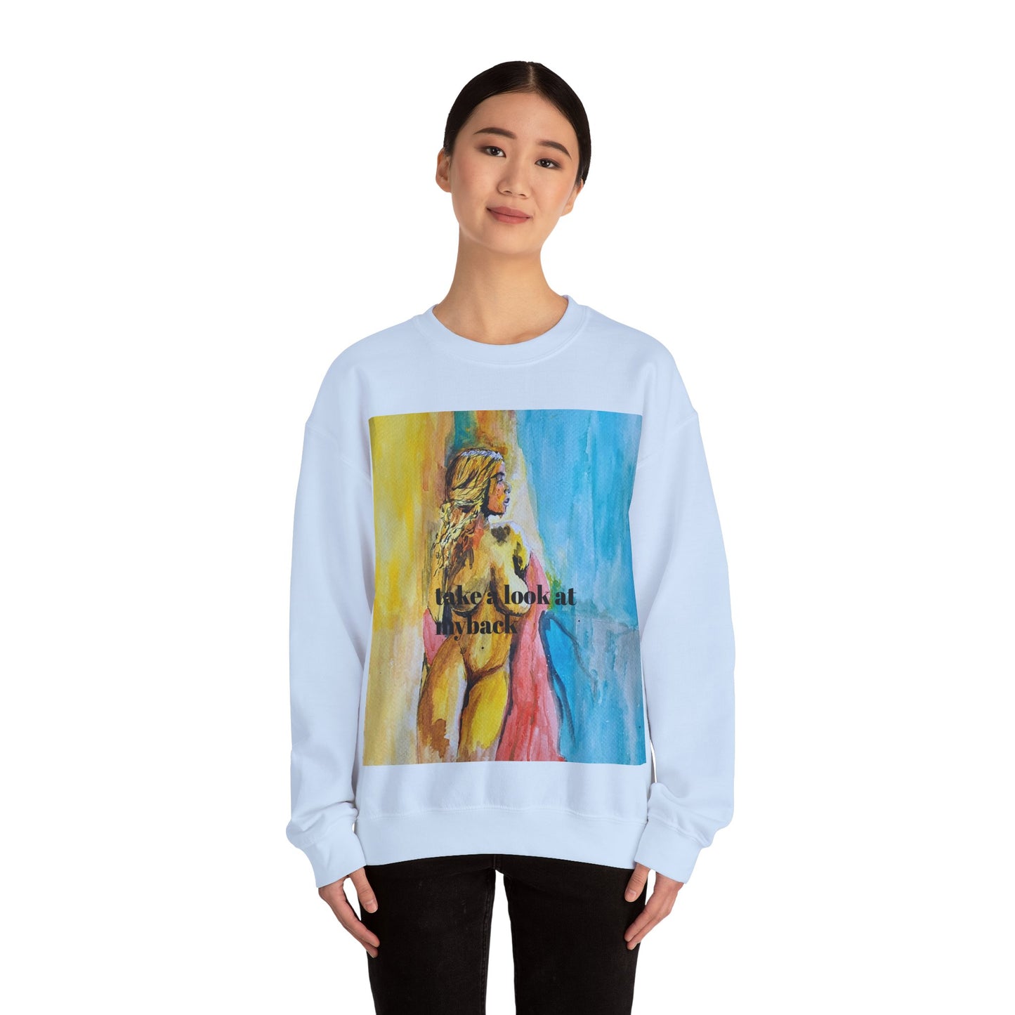 EFeWear Crewneck Sweatshirt 'Take a Look at My Back'