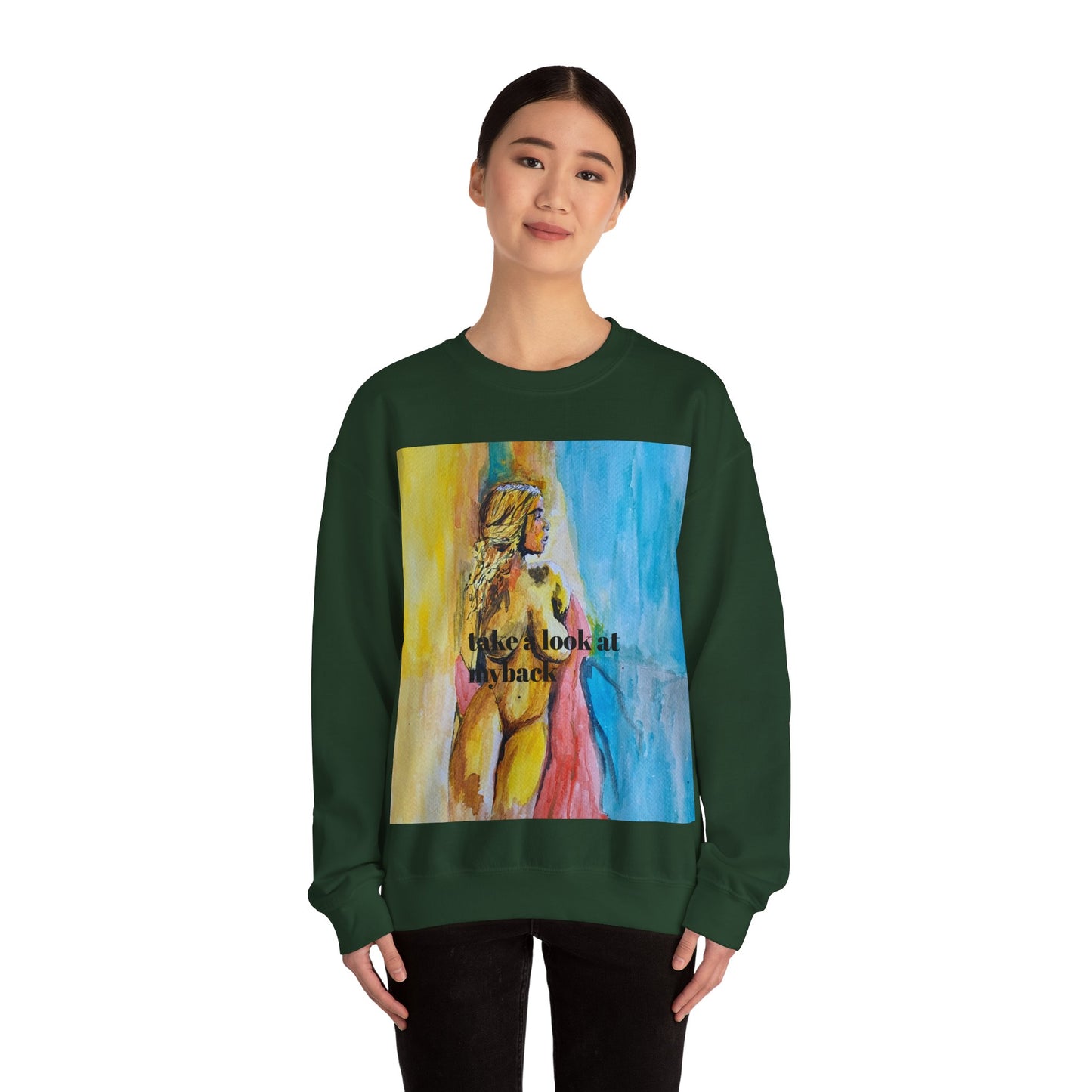 EFeWear Crewneck Sweatshirt 'Take a Look at My Back'