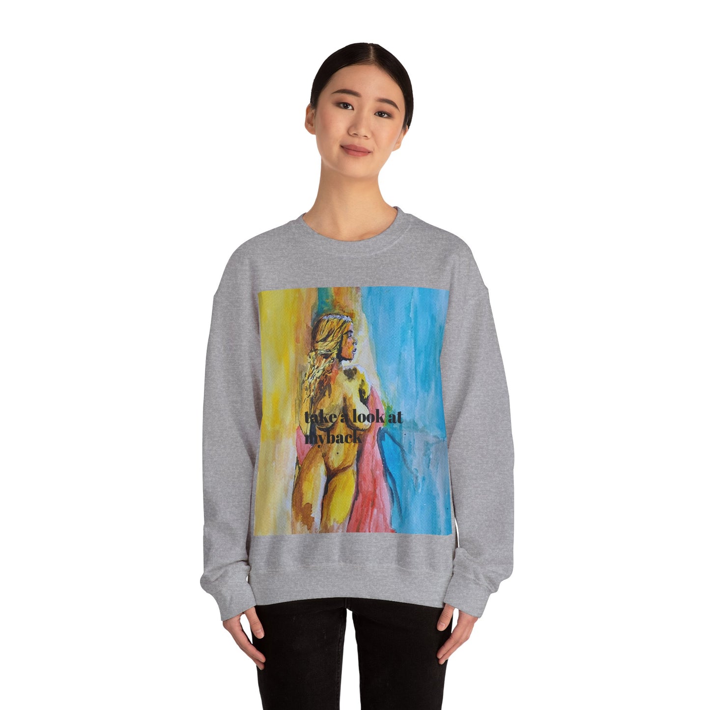 EFeWear Crewneck Sweatshirt 'Take a Look at My Back'