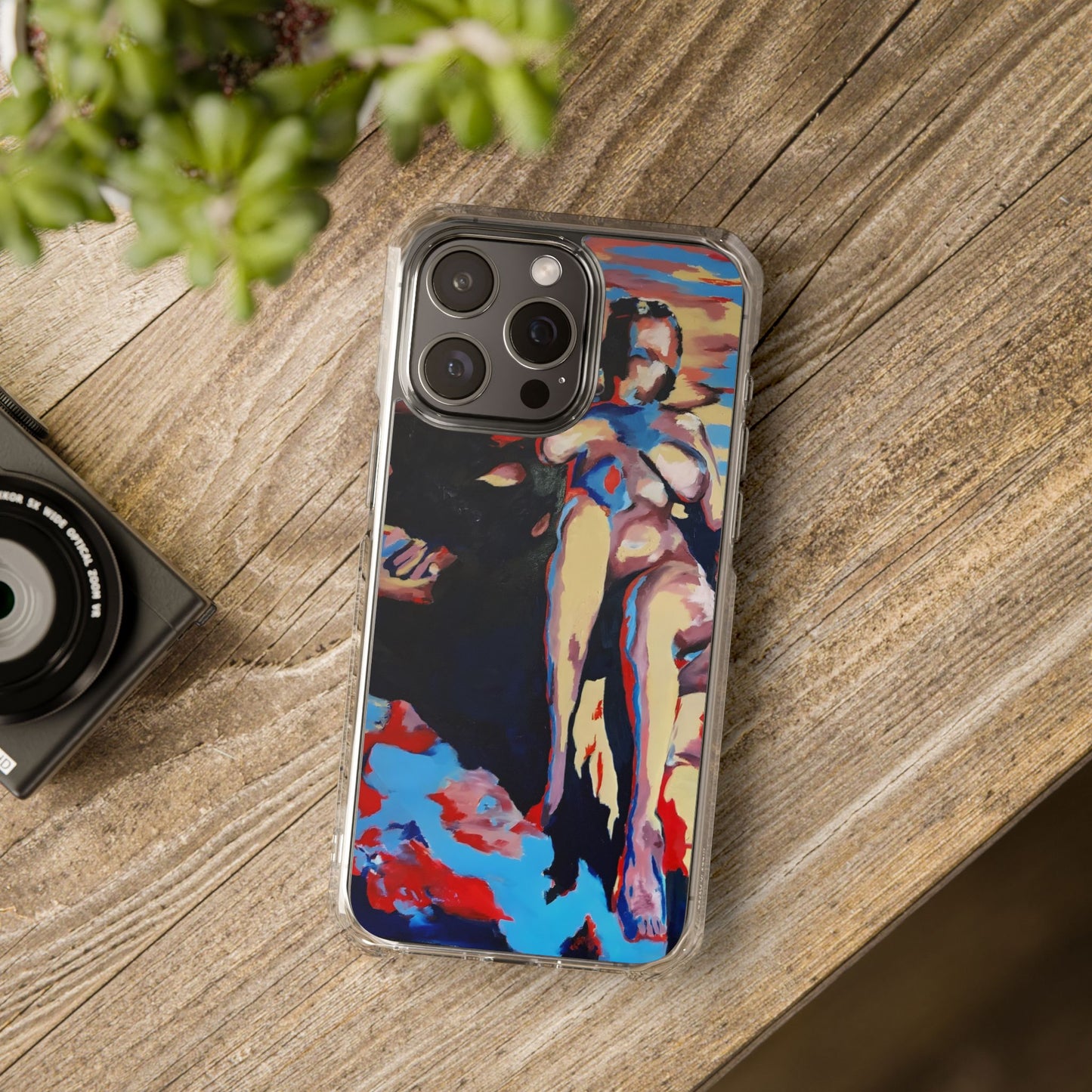 EFe Magnetic Clear printed Impact Case - Unique Phone Protection with Vibrant Painting Design