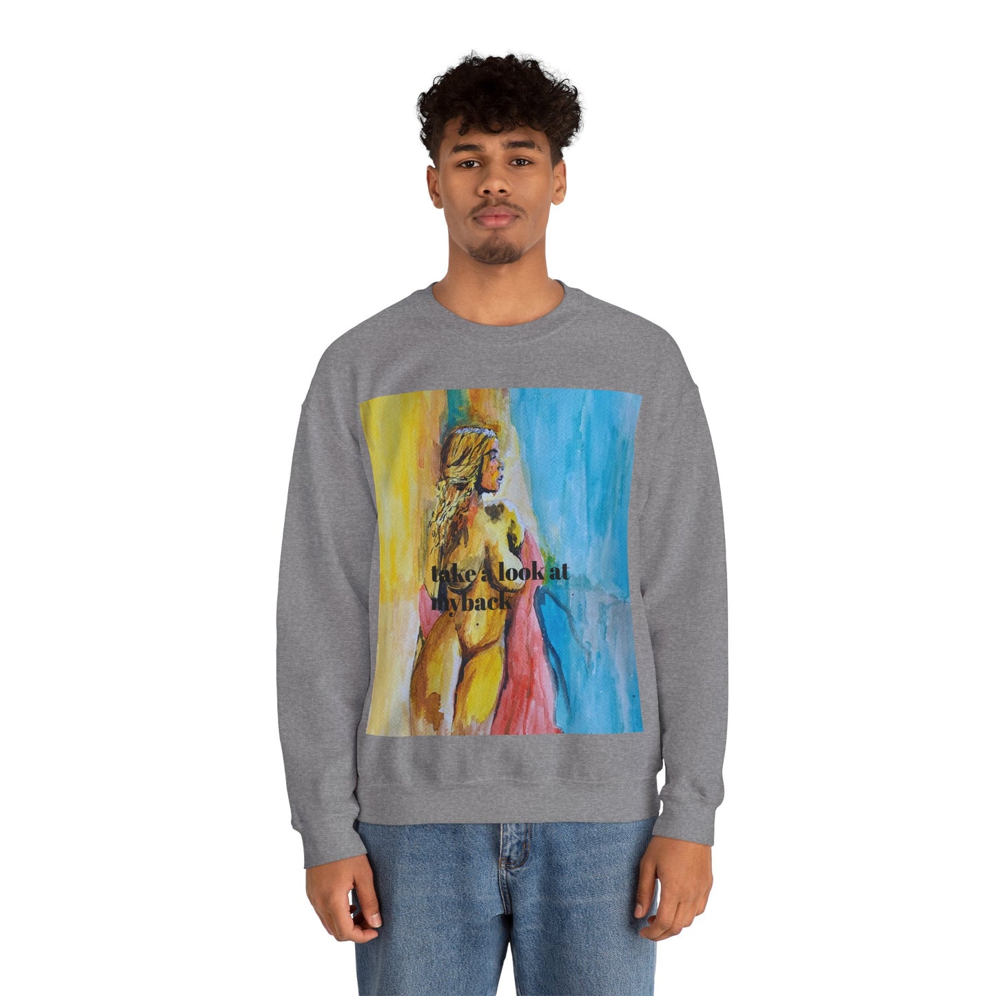 EFeWear Crewneck Sweatshirt 'Take a Look at My Back'