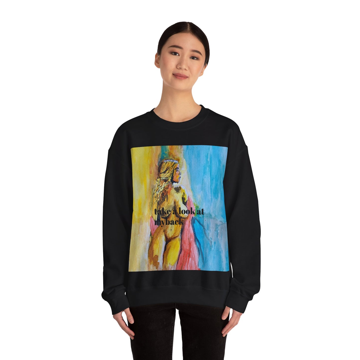 EFeWear Crewneck Sweatshirt 'Take a Look at My Back'