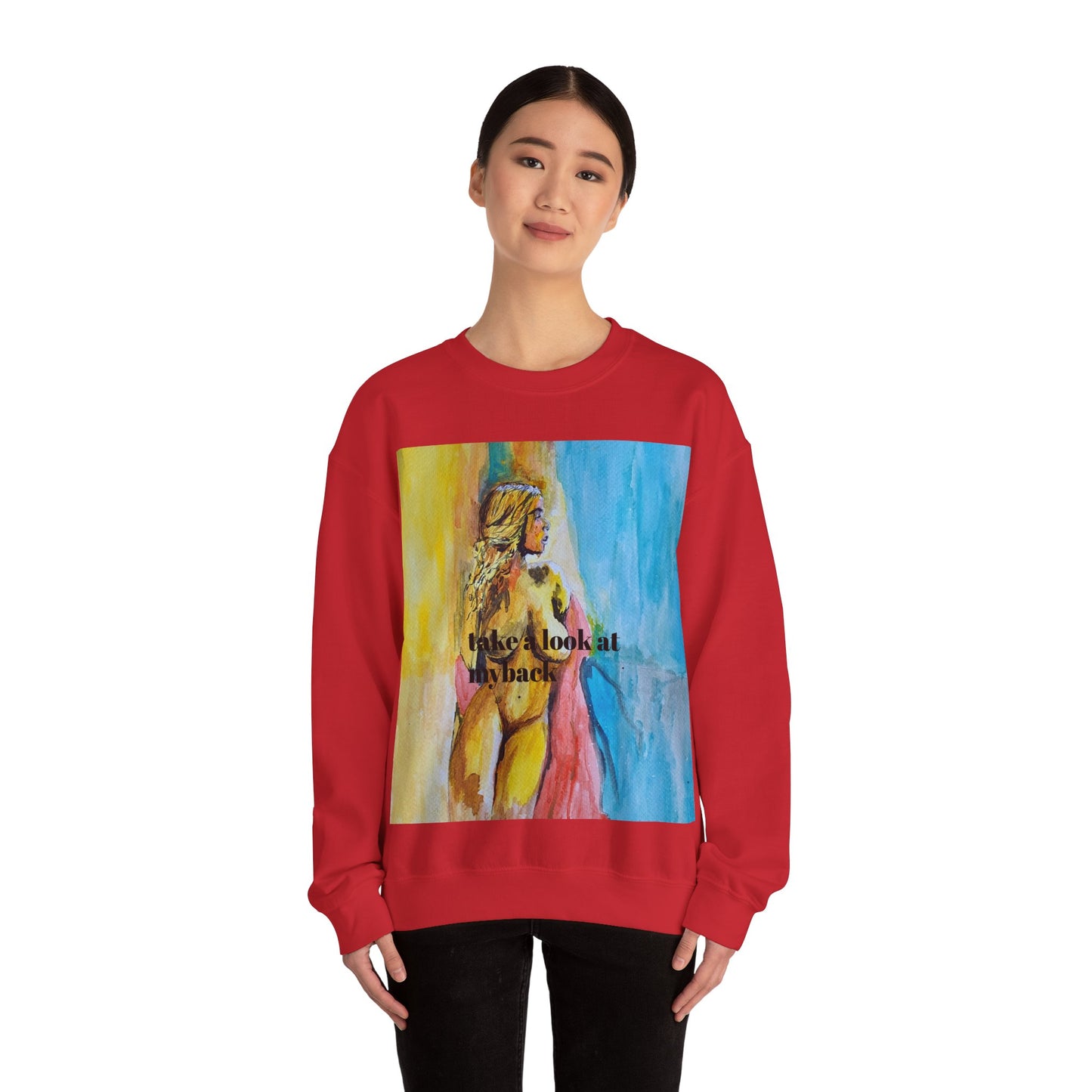 EFeWear Crewneck Sweatshirt 'Take a Look at My Back'