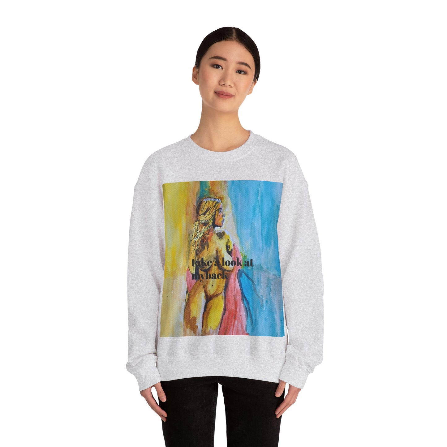 EFeWear Crewneck Sweatshirt 'Take a Look at My Back'